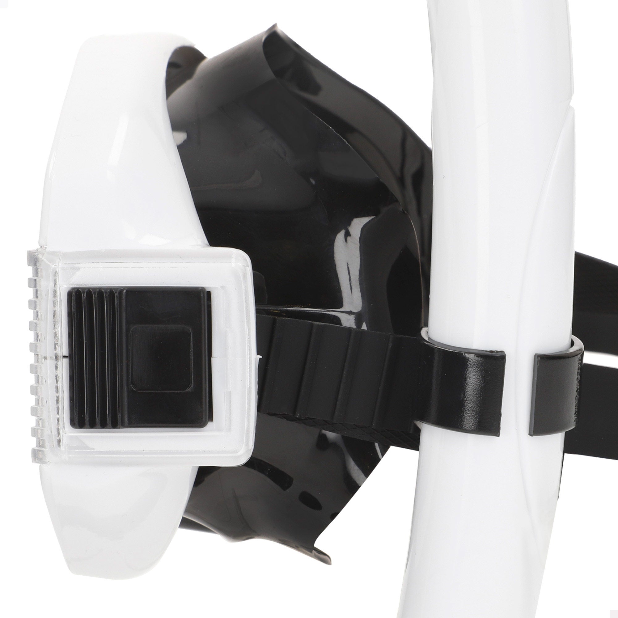 Conjunto Aqua Sport com óculos de mergulho e snorkel para adulto, preto.