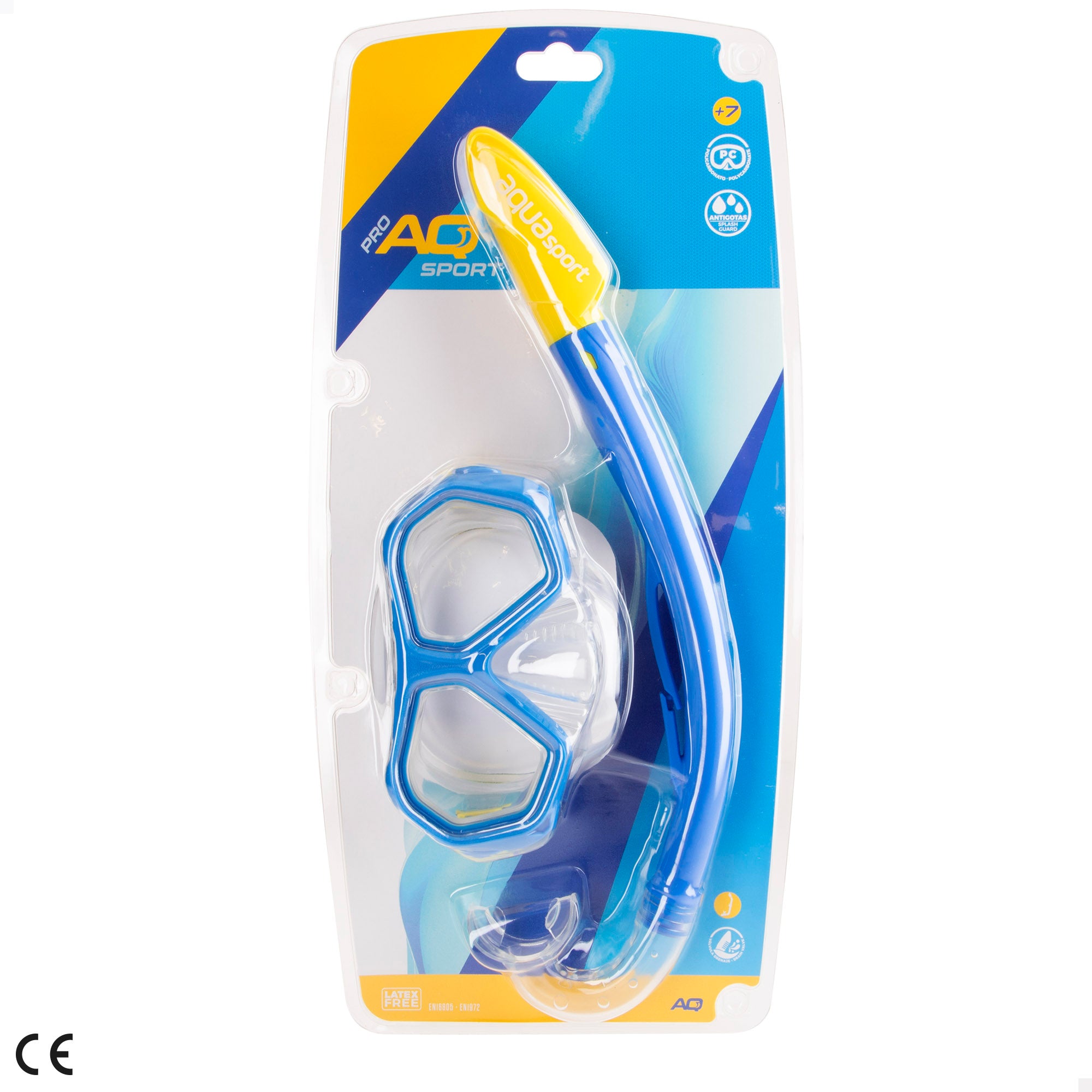 Conjunto de óculos de mergulho Aqua Sport para criança com snorkel.