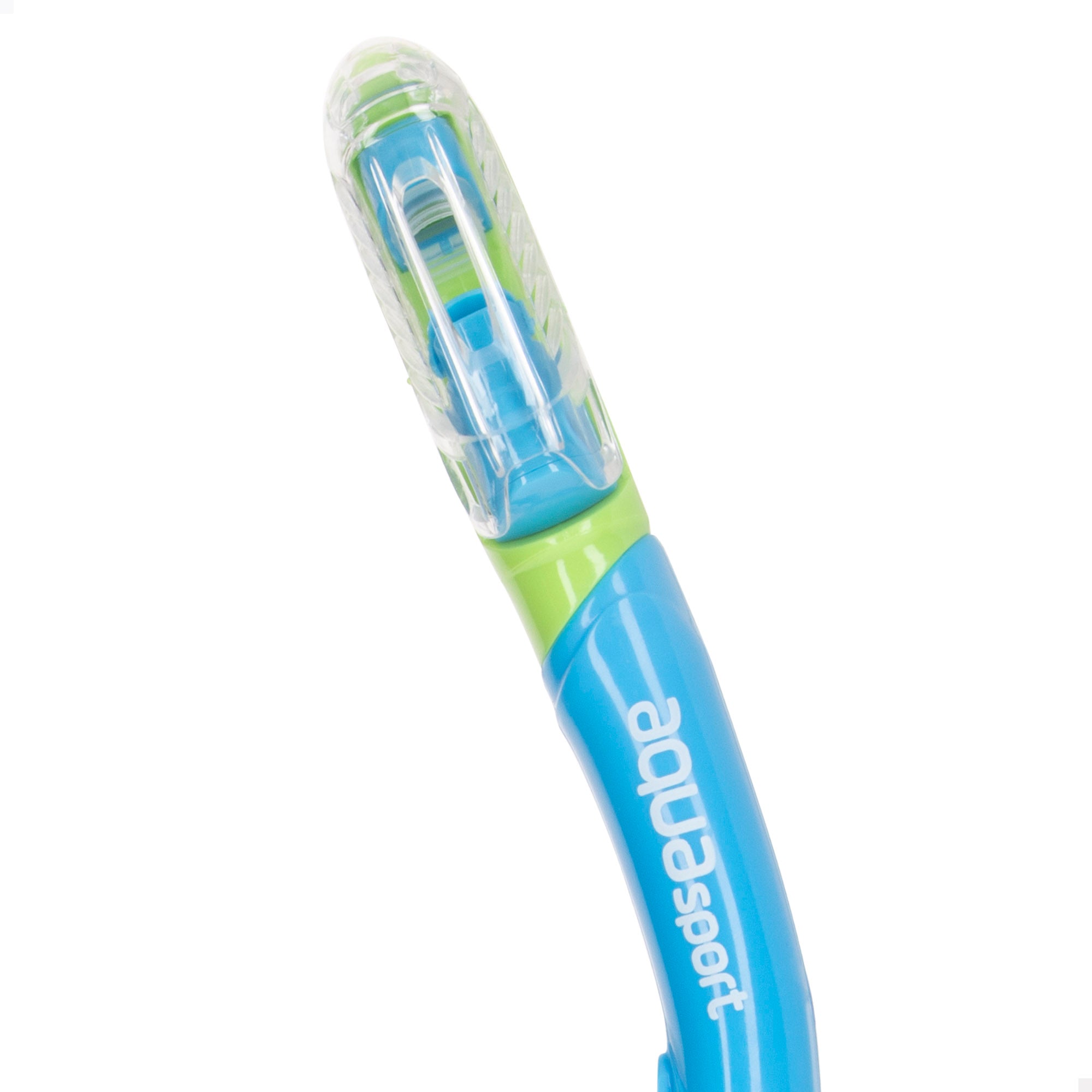 Conjunto de óculos de mergulho e snorkel para crianças para desportos aquáticos com suporte para câmara.