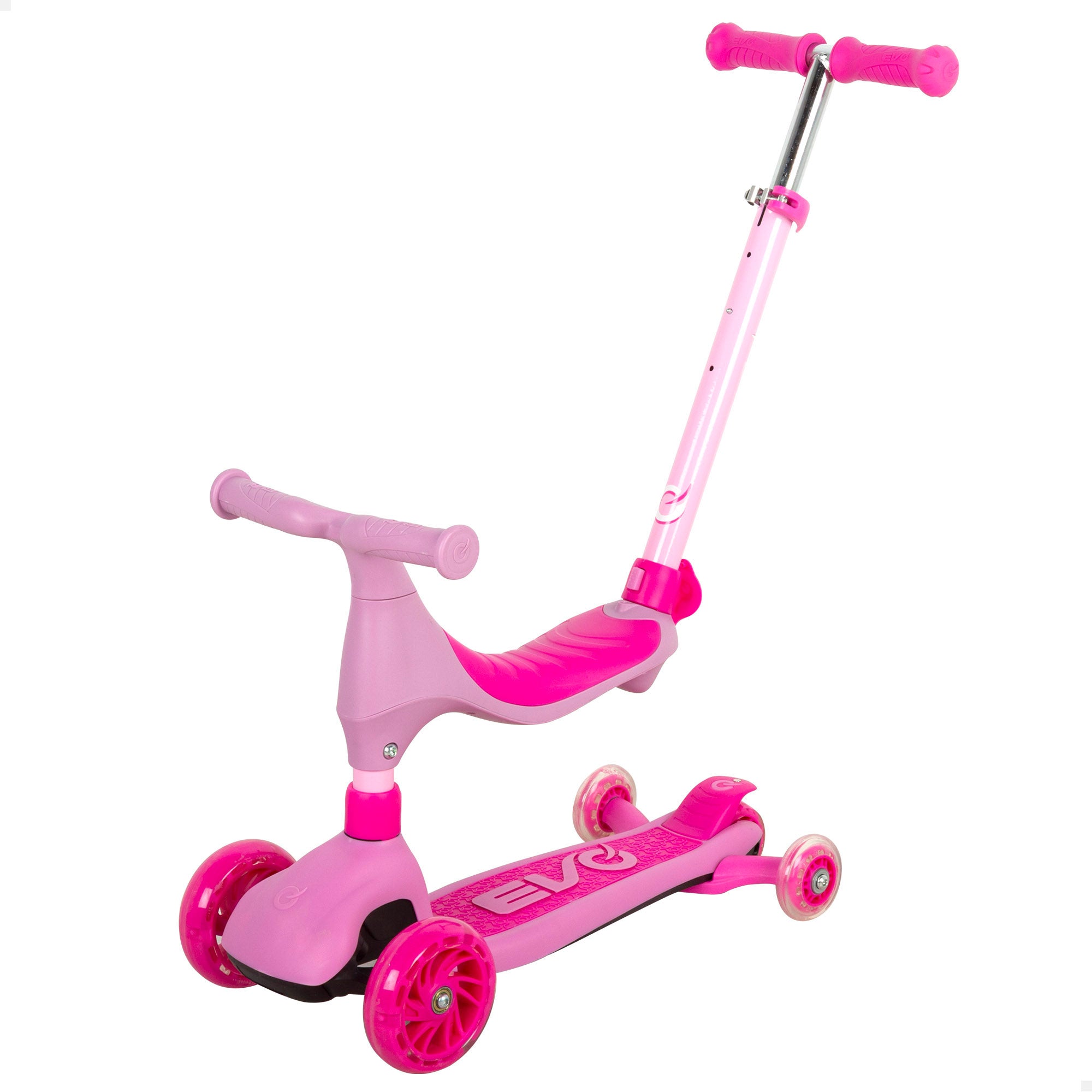 Trotinete Evolutiva EVO 4 em 1 Rosa