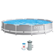 Piscina redonda desmontável INTEX Prism Frame 366x76 cm com bomba de filtro