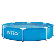 Piscina redonda com estrutura metálica tubular INTEX