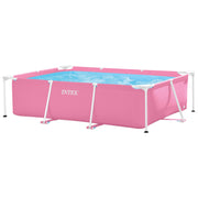Piscina insuflável amovível INTEX Small Frame rosa 220x150x60 cm - 1.662 l
