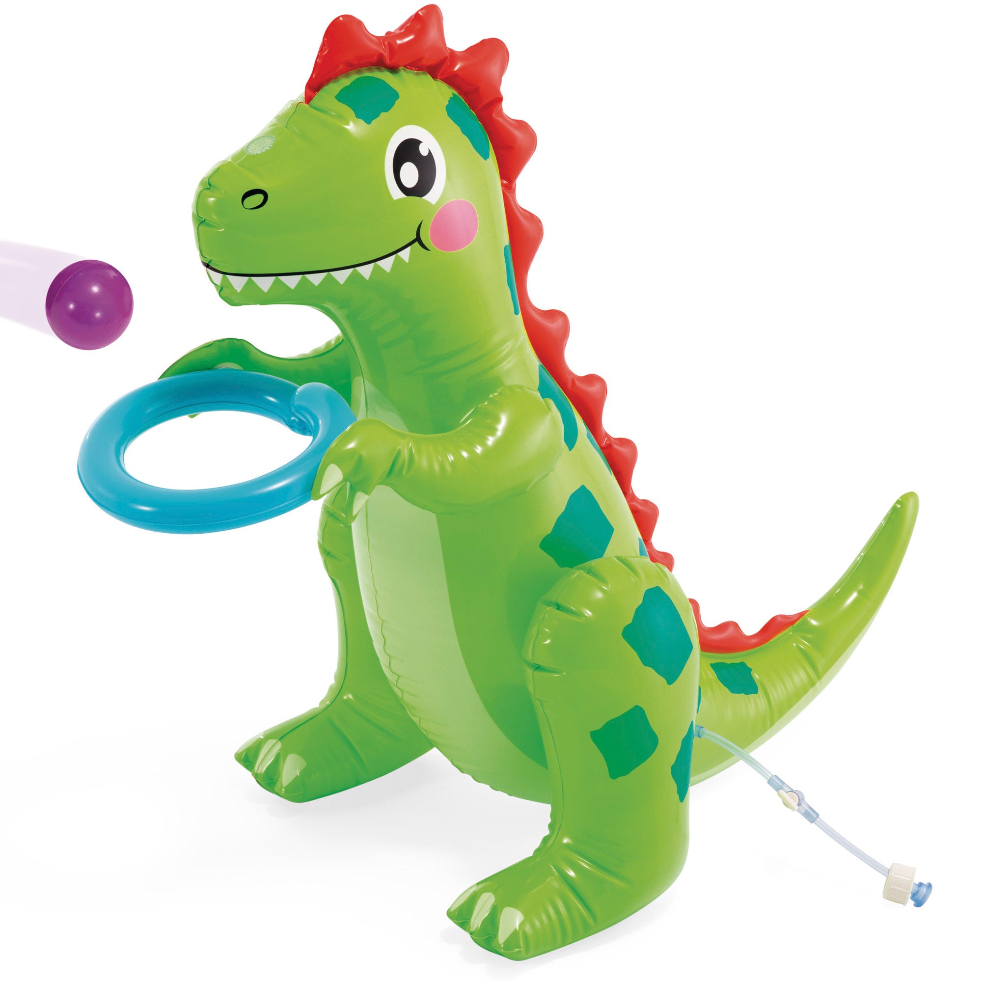 Parque Aquático Insuflável INTEX Dino Park com Tobogã e Esguicho