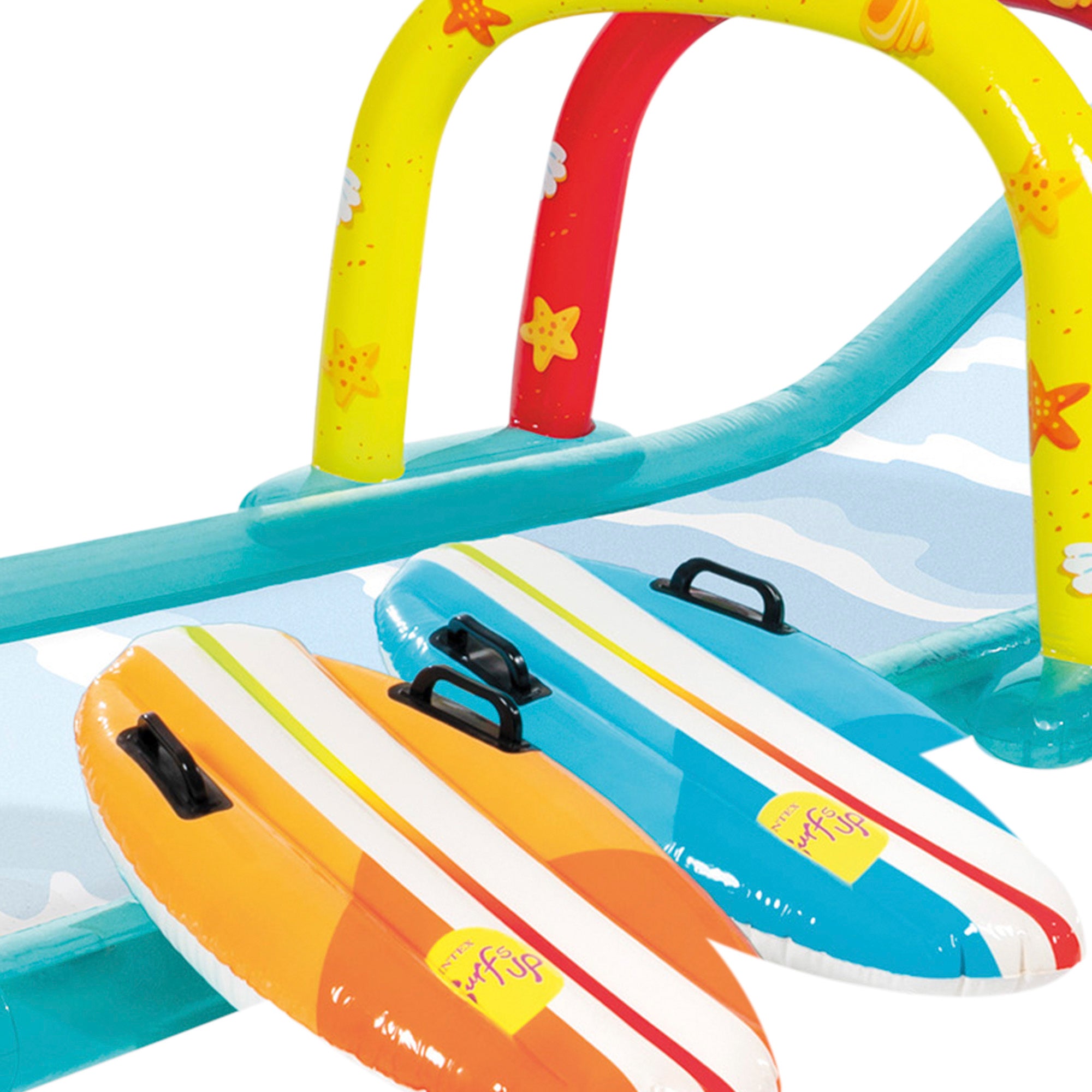 Pista de Tobogã Aquático INTEX com Aspersor, Pranchas de Surf e Escorrega