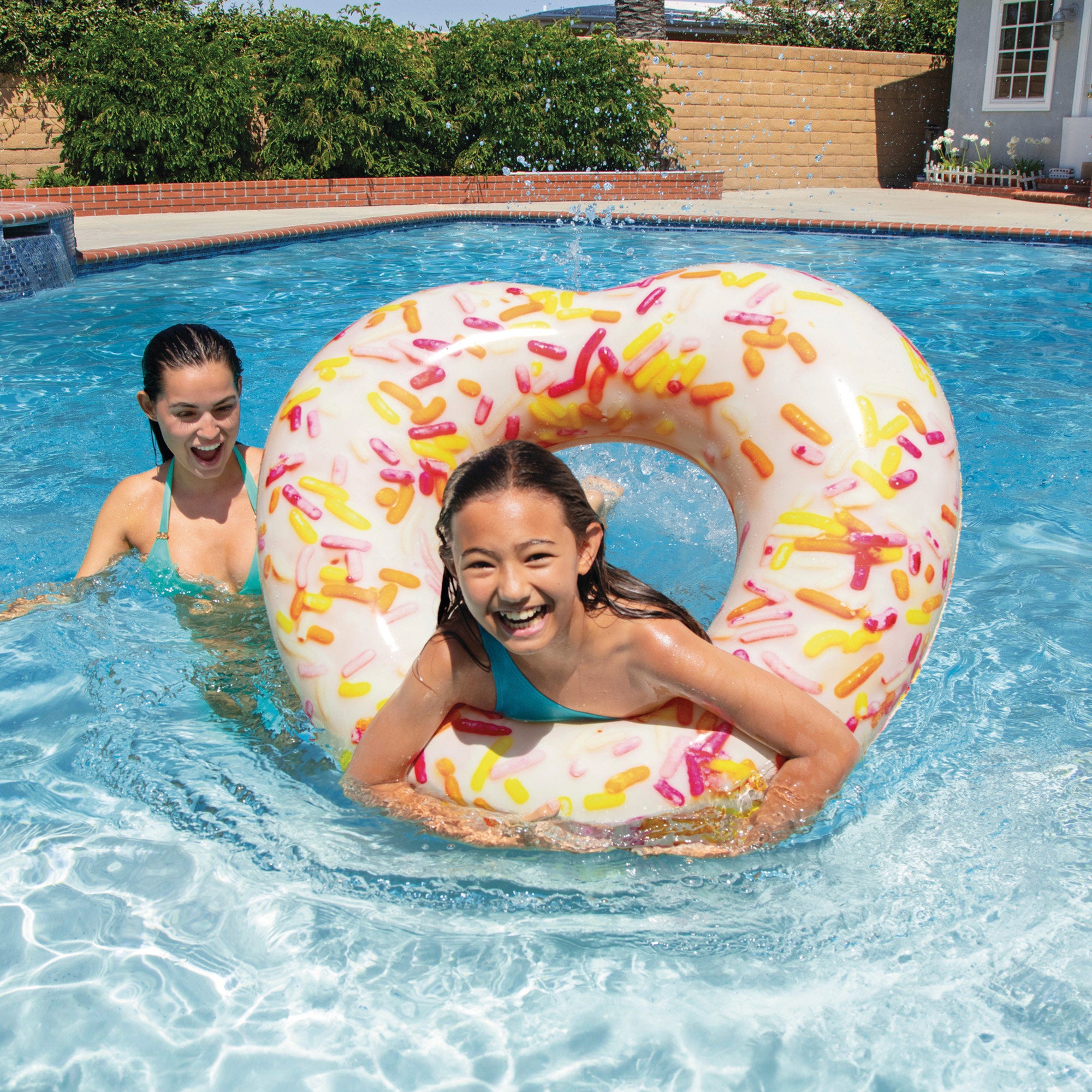 Boia insuflável em forma de donut em forma de coração da INTEX, 89x25x94 cm