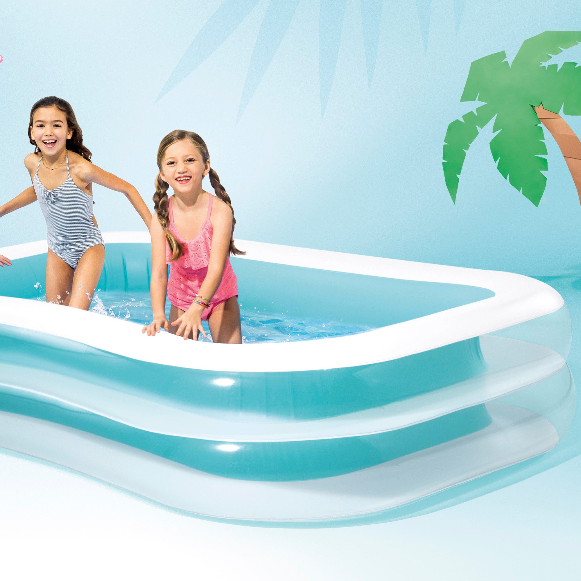 Piscina insuflável retangular INTEX 262x175x56 cm - 770 l