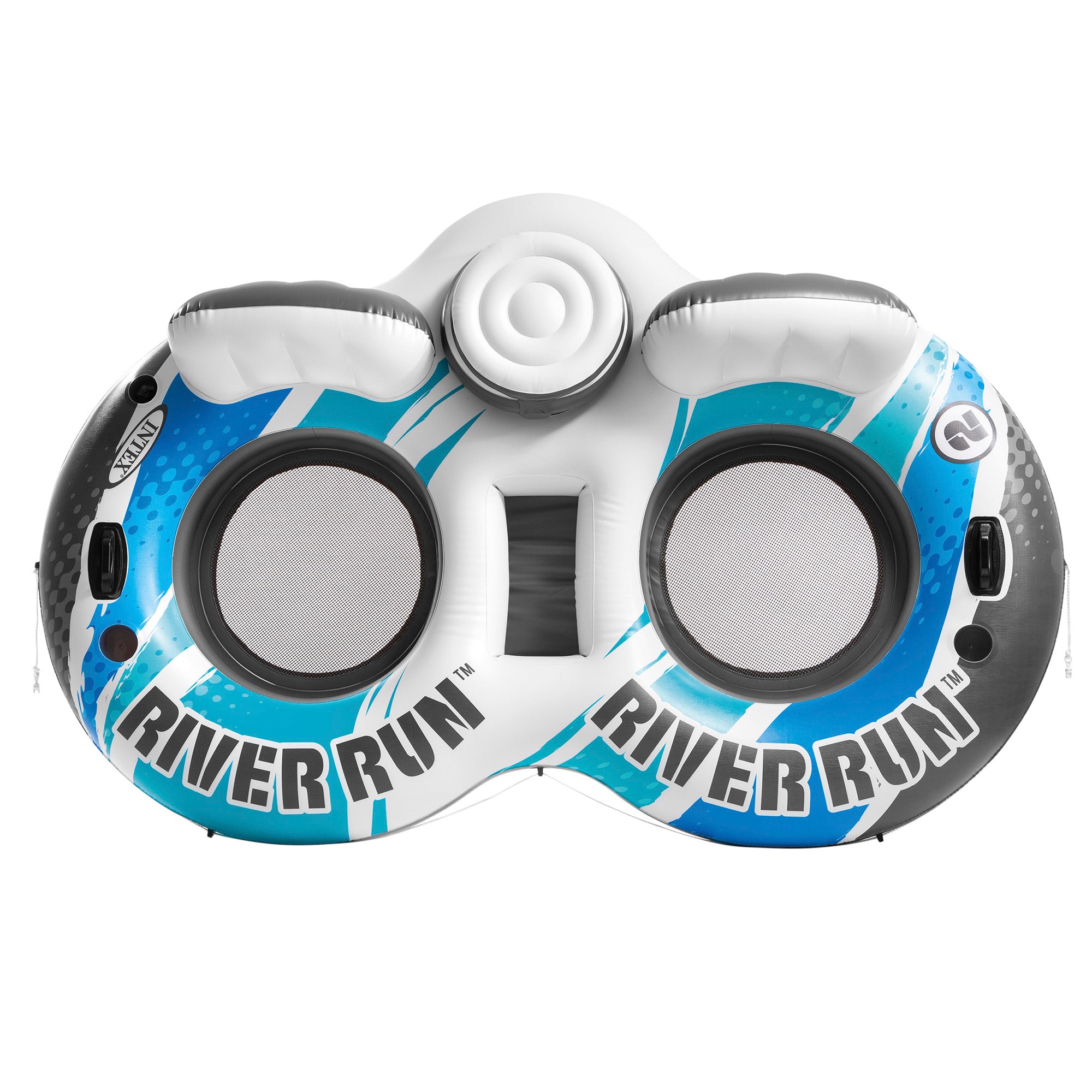 Boia insuflável INTEX com roda para 2 pessoas com cooler, 157x243 cm