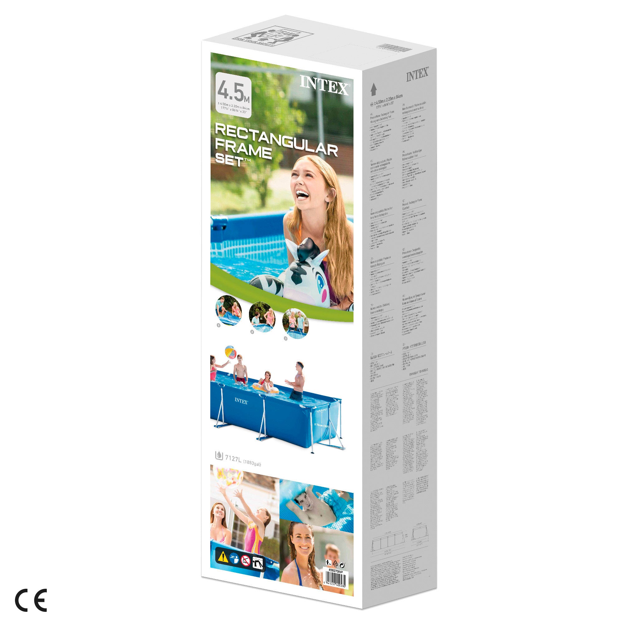 Piscina tubular amovível INTEX Small Frame 450x220x84 cm - 7.127 l