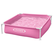 Piscina amovível INTEX rosa Mini Frame 122x122x30 cm