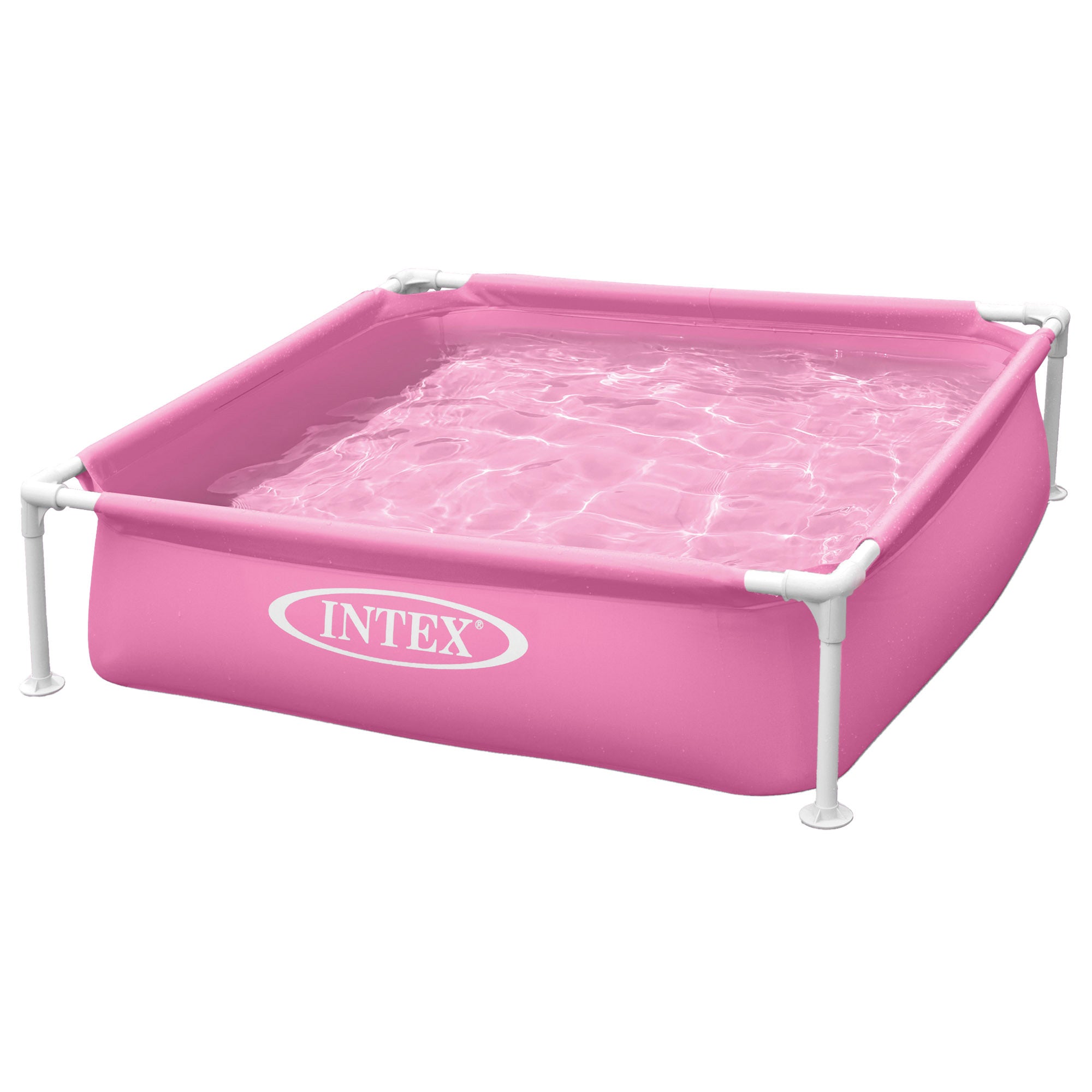 Piscina amovível INTEX rosa Mini Frame 122x122x30 cm
