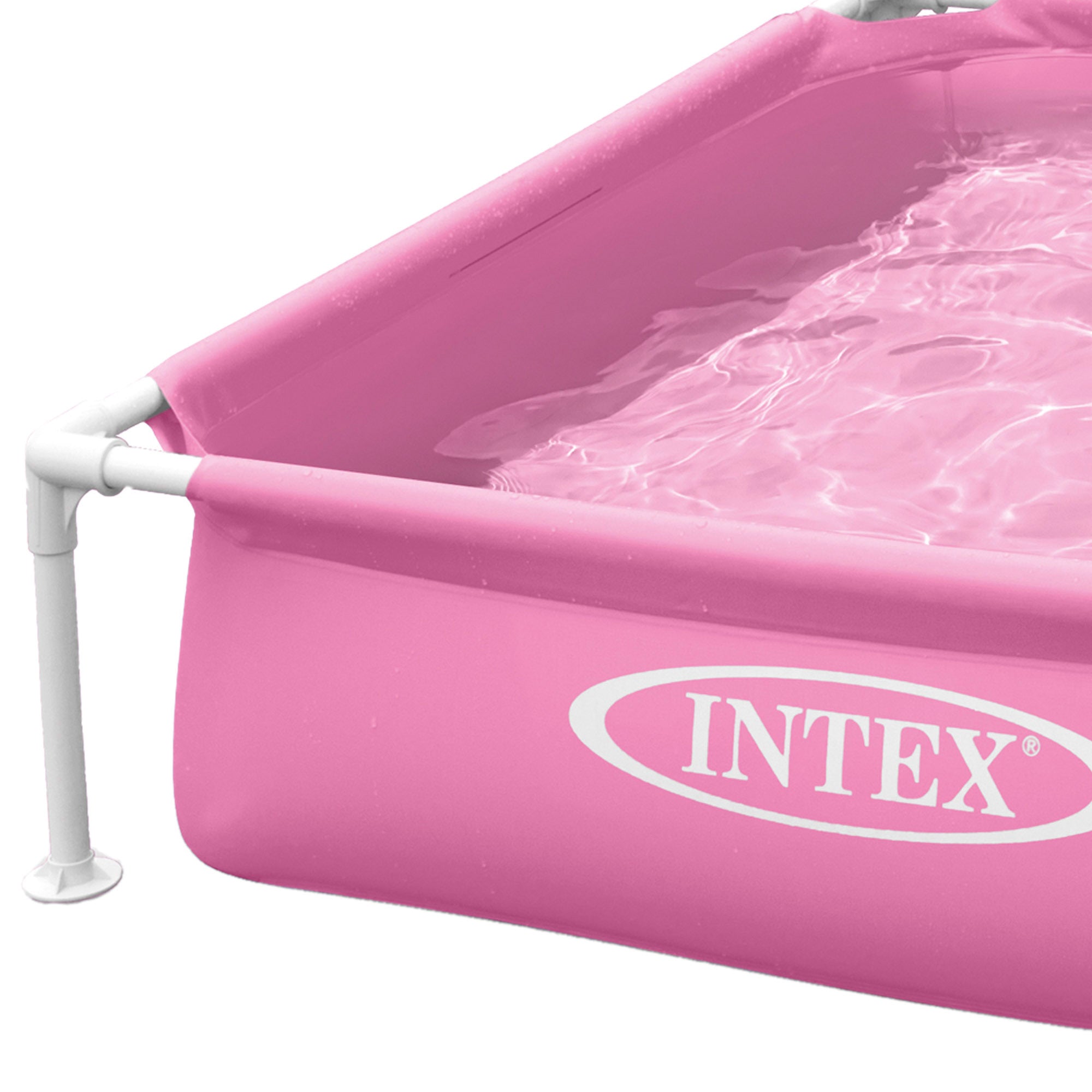 Piscina amovível INTEX rosa Mini Frame 122x122x30 cm