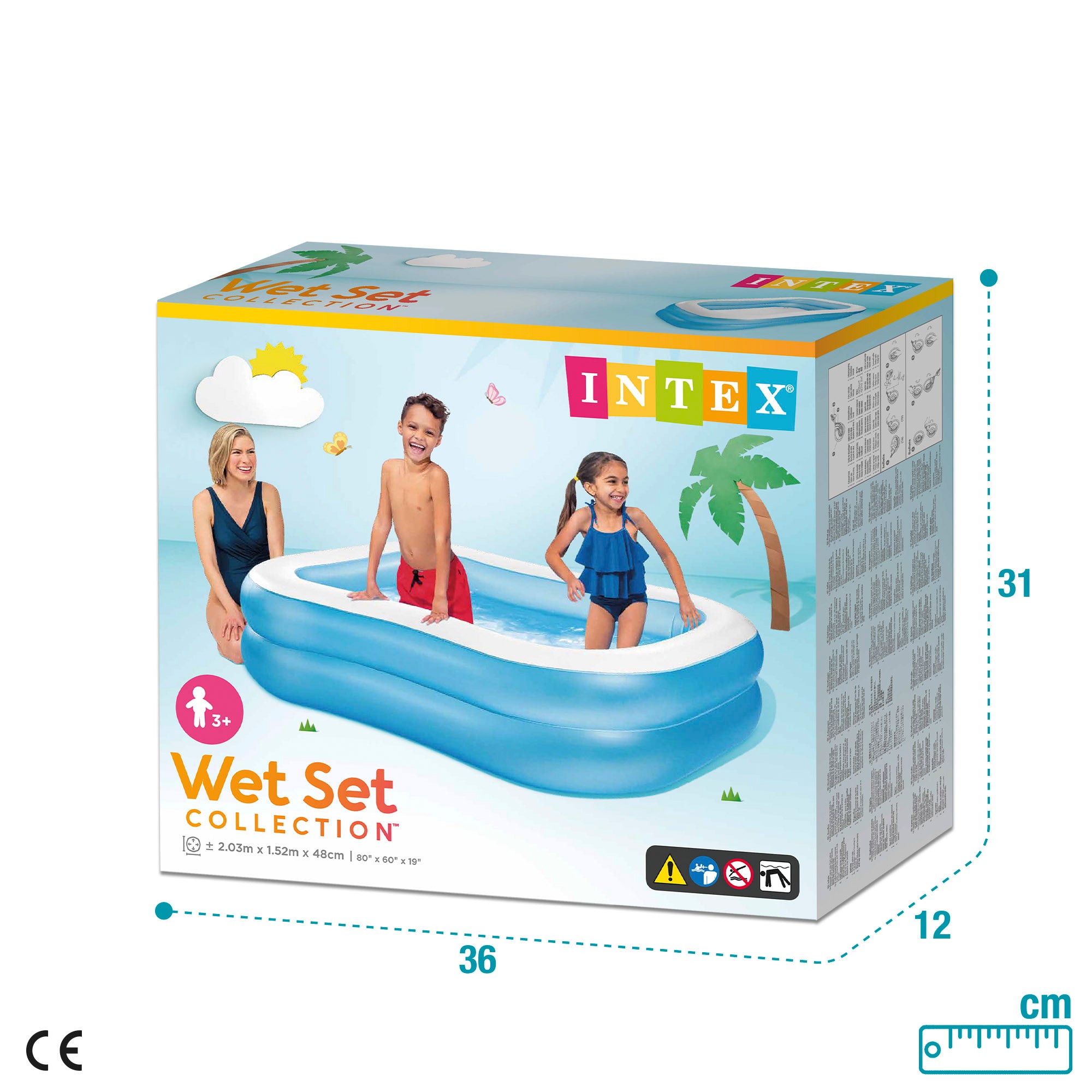Piscina familiar infantil INTEX, azul