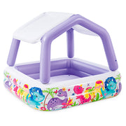 Piscina insuflável infantil INTEX com cobertura amovível 157x157x122 cm - 295 l