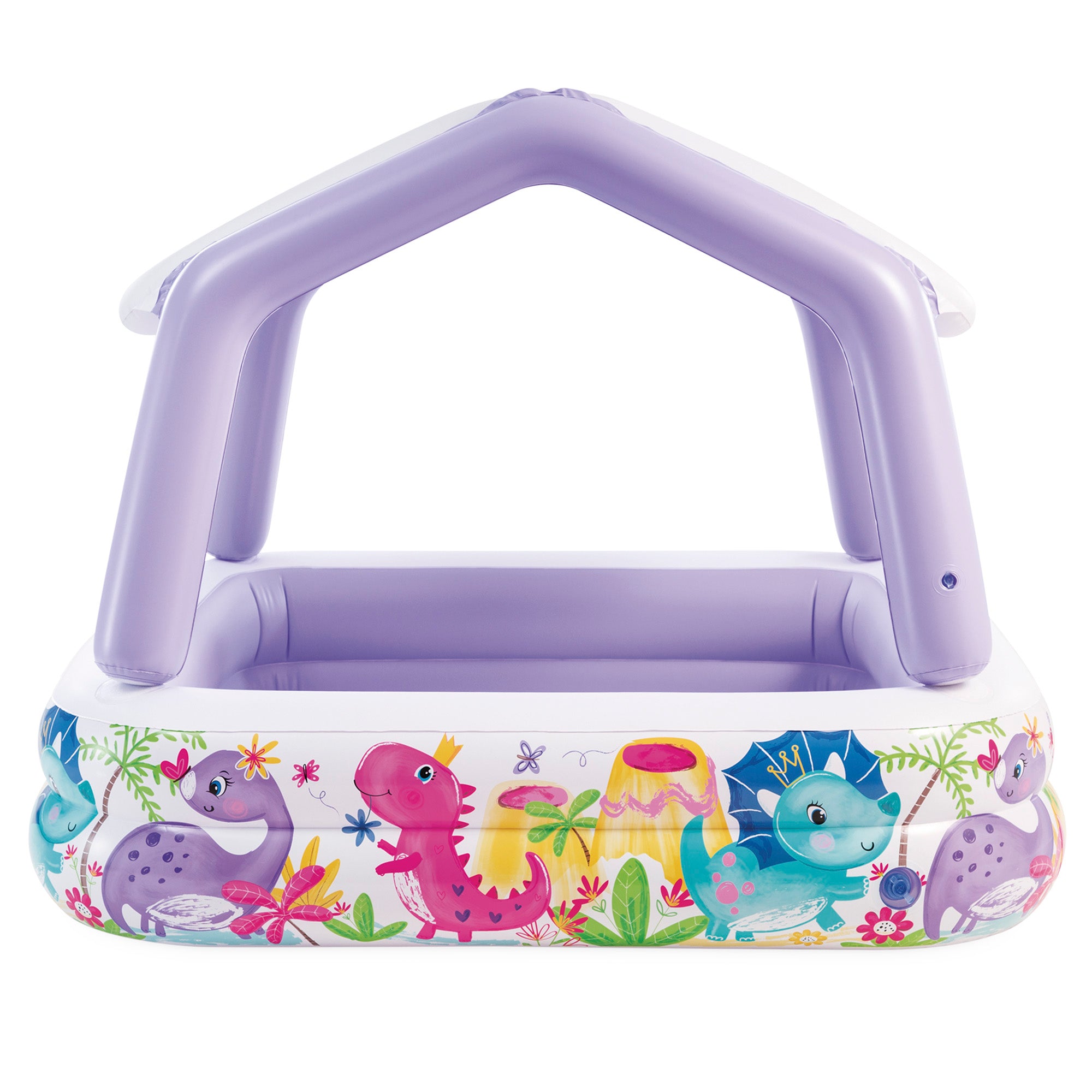 Piscina insuflável infantil INTEX com cobertura amovível 157x157x122 cm - 295 l