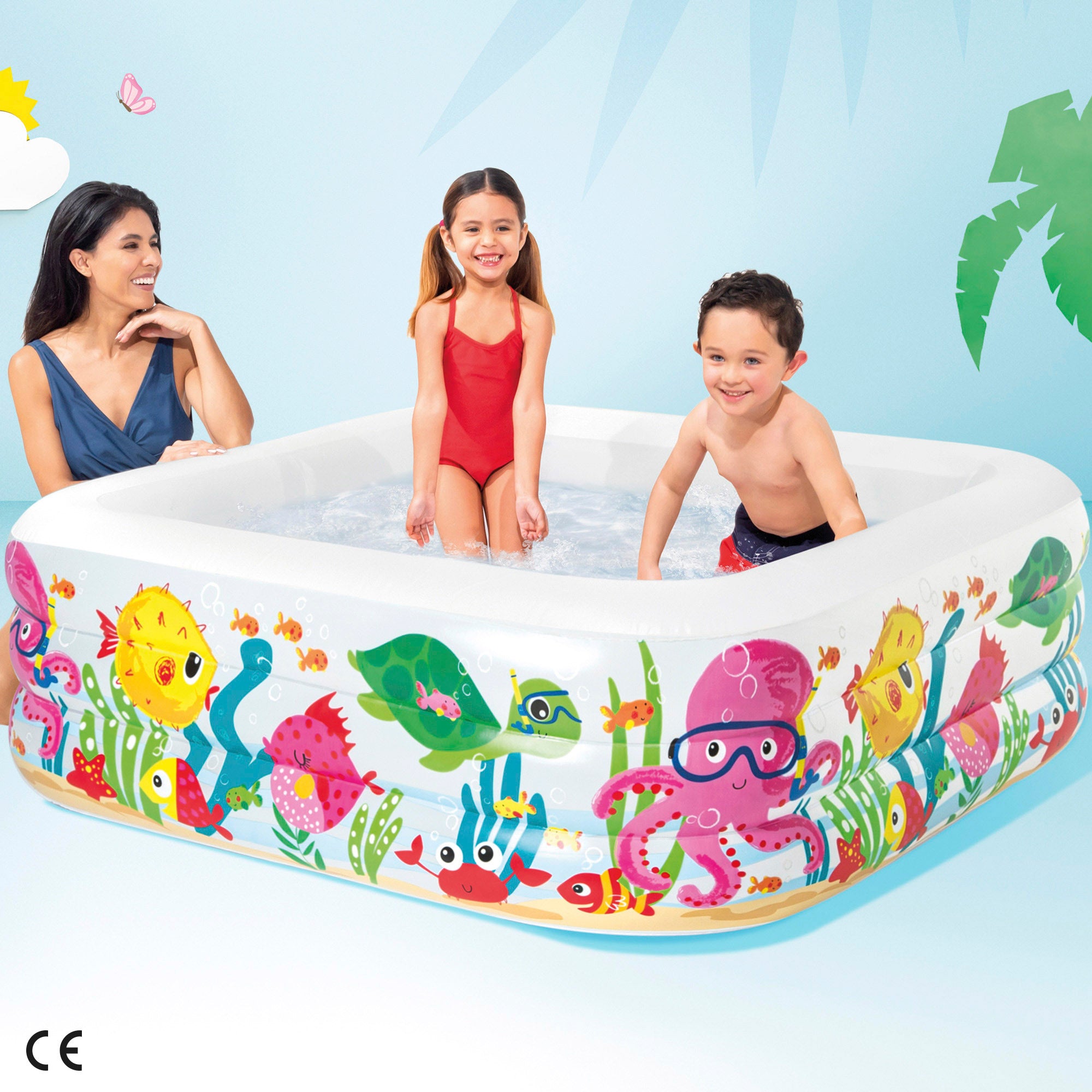 Piscina insuflável INTEX com aquário, 159x50 cm - 340 l