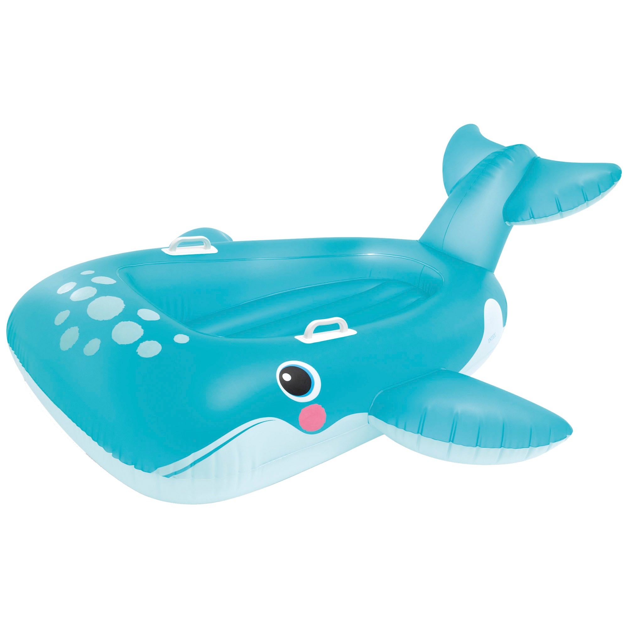Barco insuflável em forma de baleia da INTEX para criança, com piso almofadado, 140x168 cm