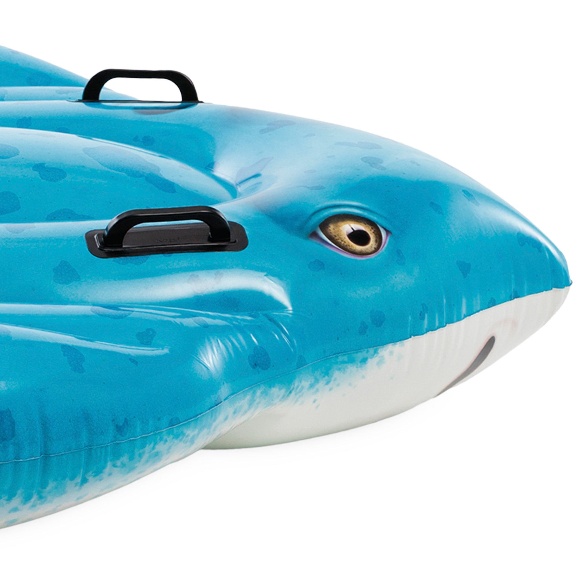 Boia de piscina INTEX às riscas com pegas 145x185 cm