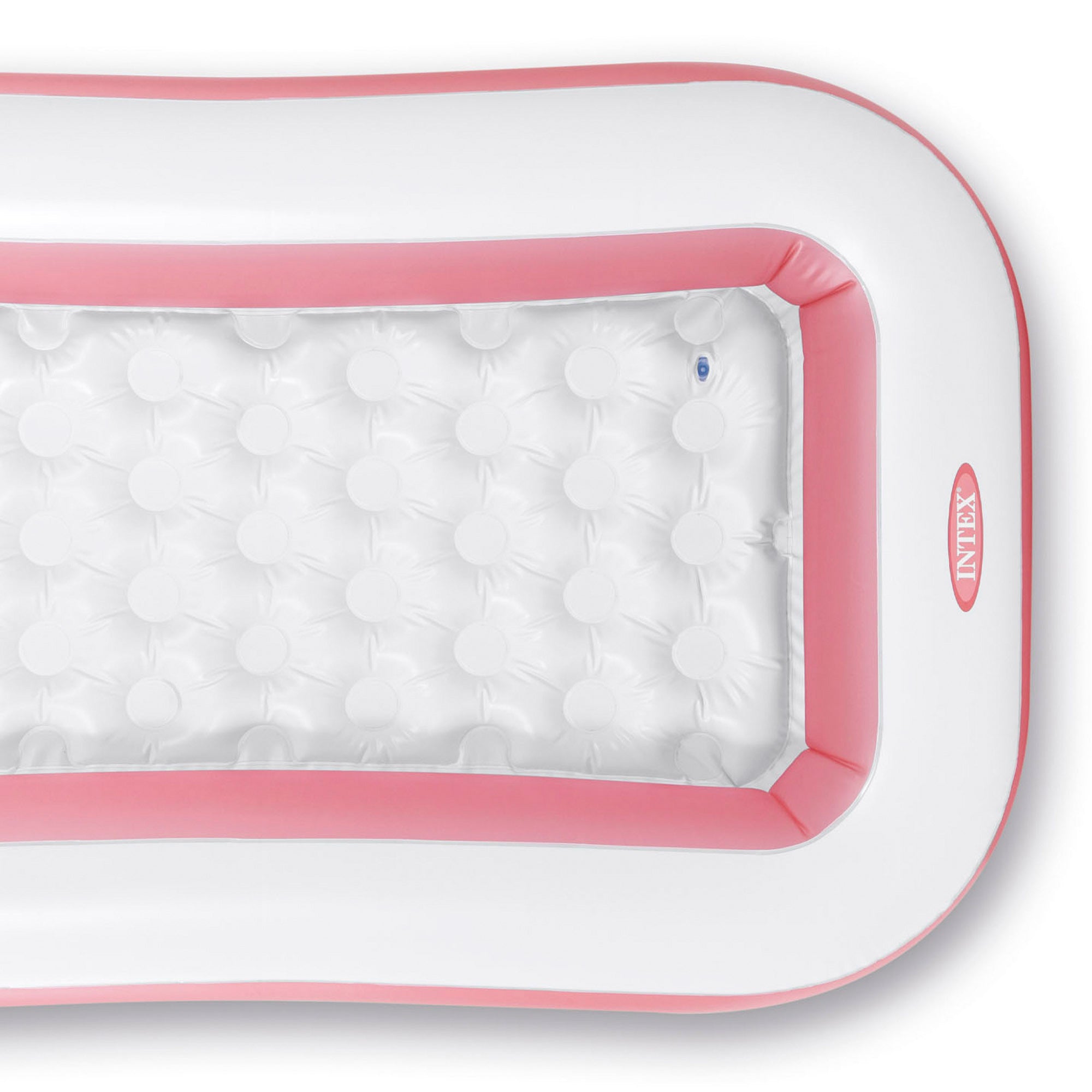 Piscina insuflável infantil INTEX, cor-de-rosa, com piso almofadado, 166x100x25 cm