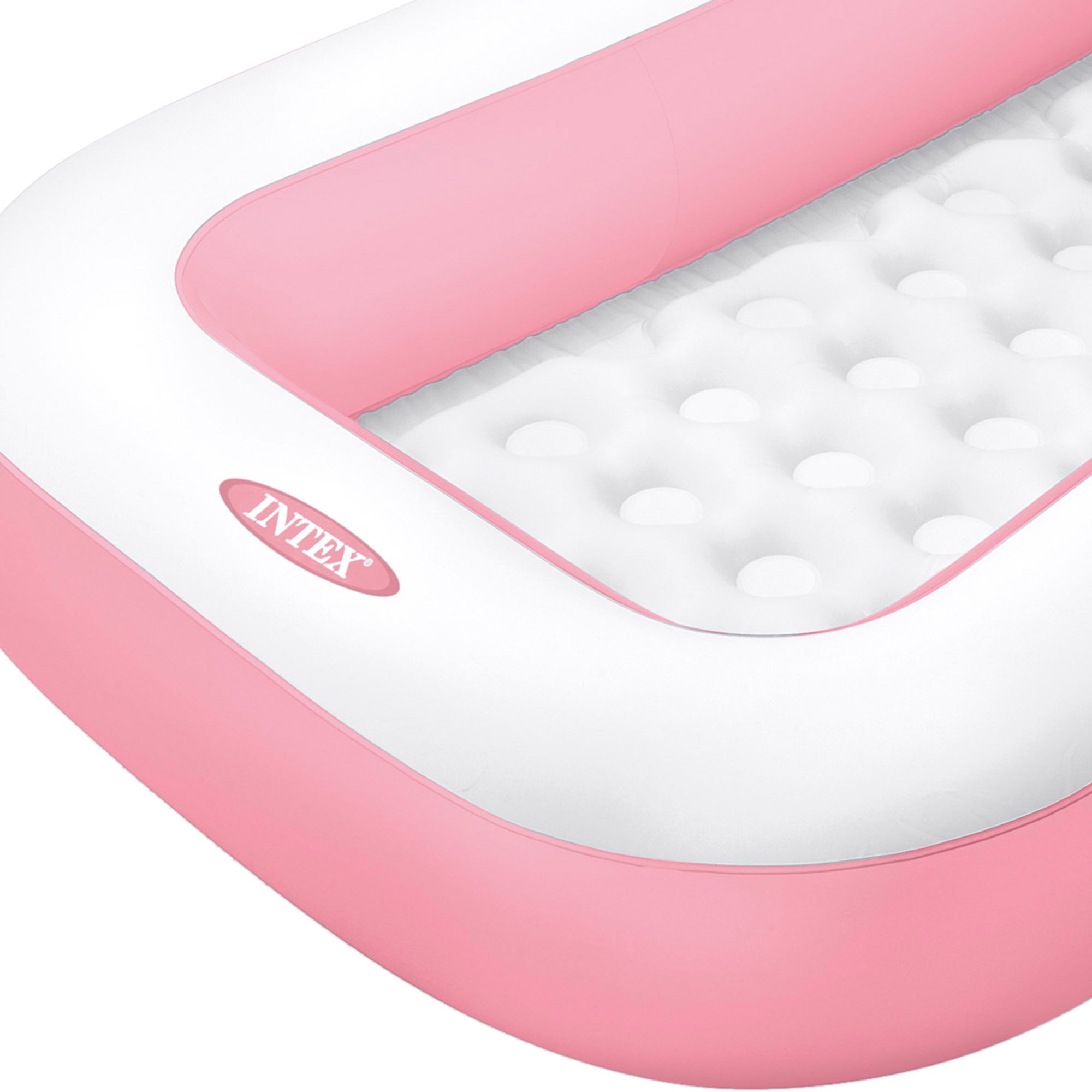 Piscina insuflável infantil INTEX, cor-de-rosa, com piso almofadado, 166x100x25 cm