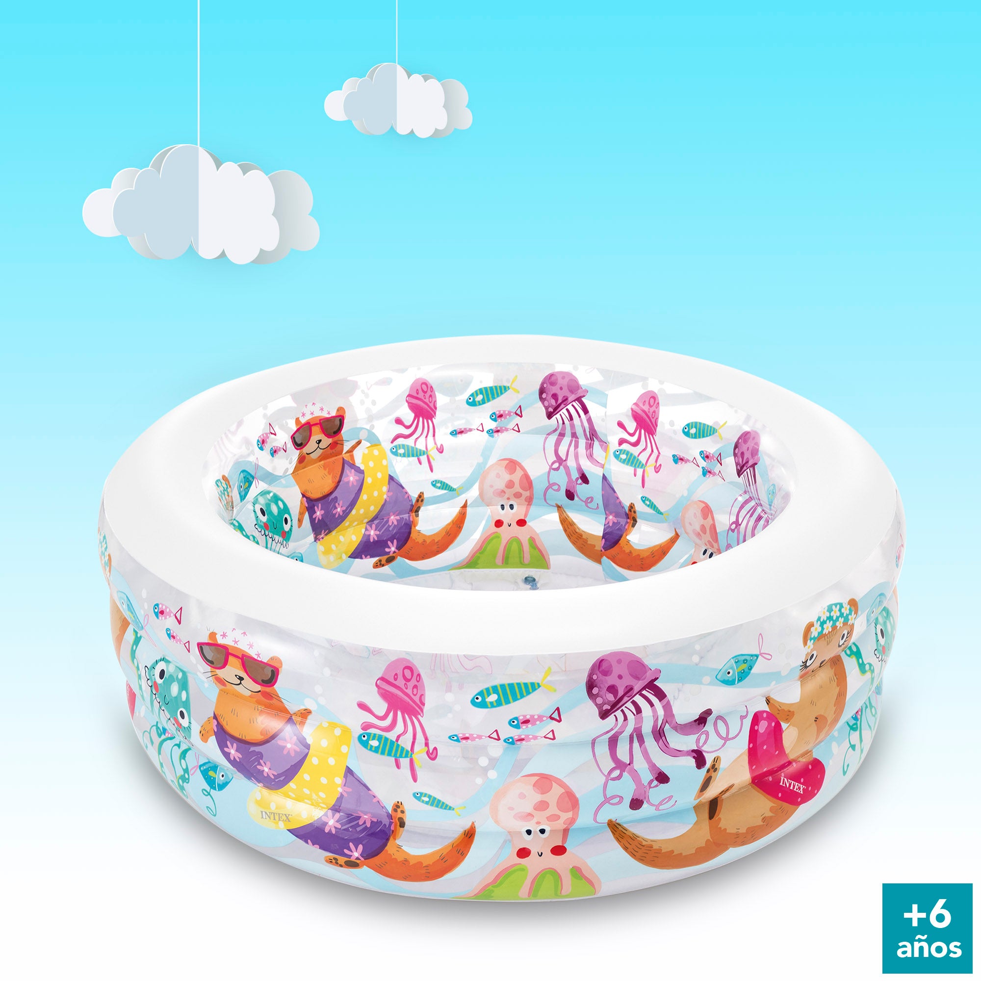 Piscina insuflável INTEX com aquário, 152x56cm - 360 litros