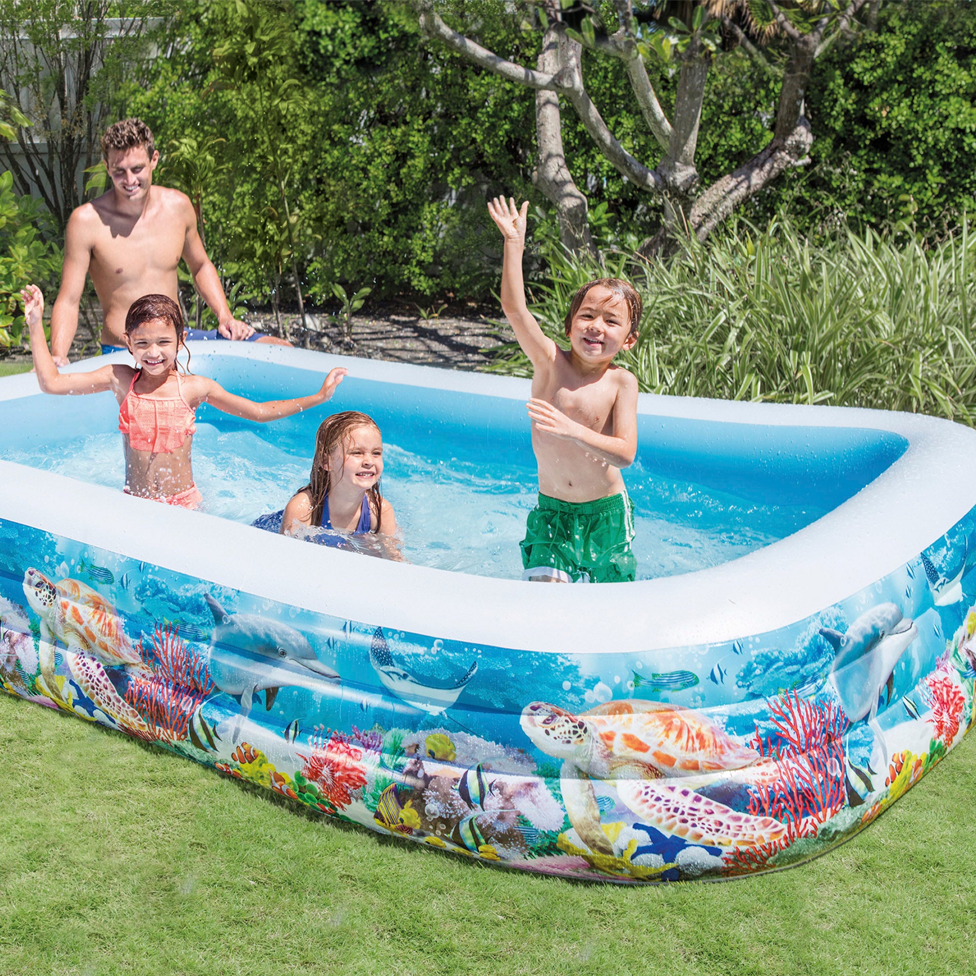 Piscina insuflável tropical INTEX 305x183x56 cm - 1020 l