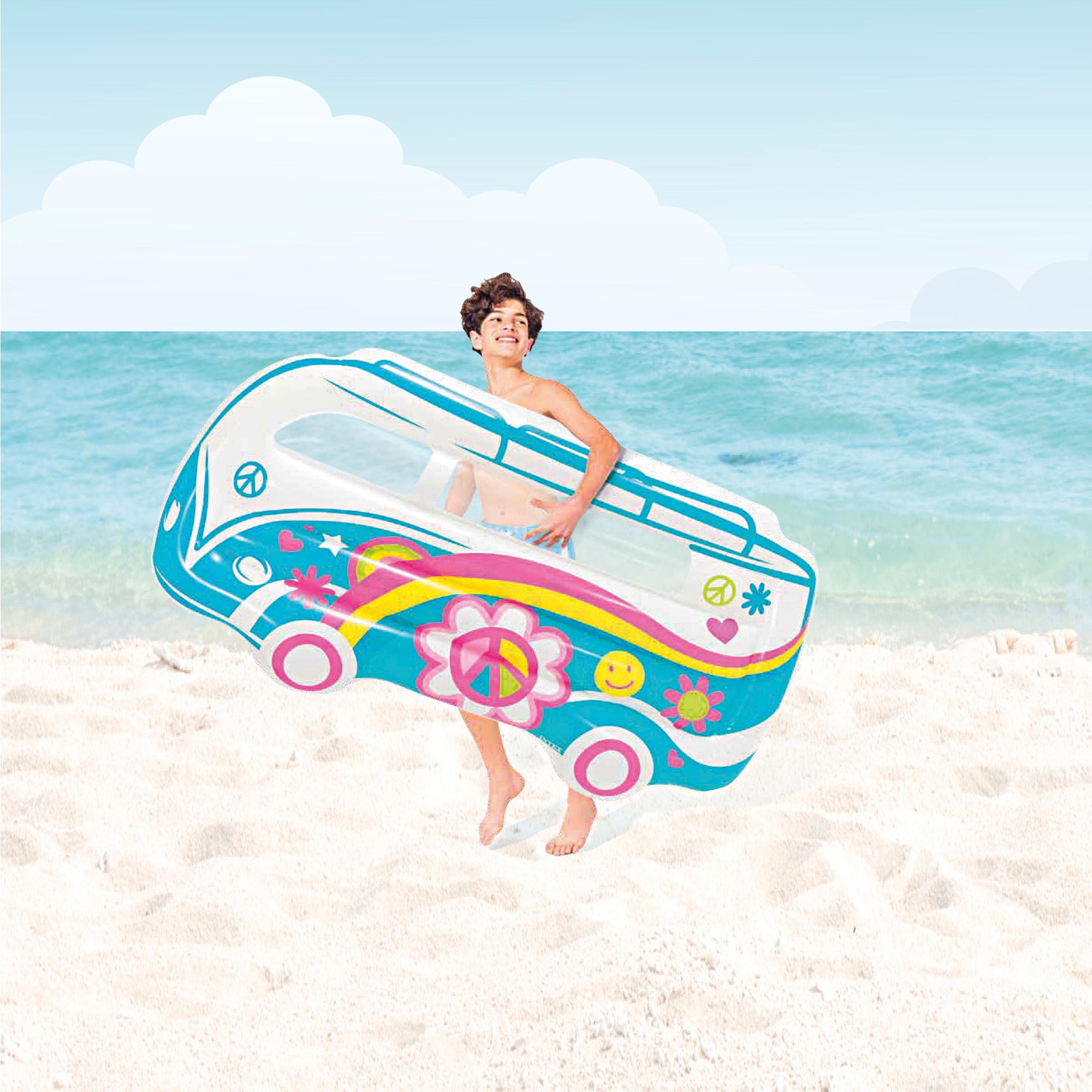 Colchão insuflável INTEX Hippie Van 178x23x91 cm