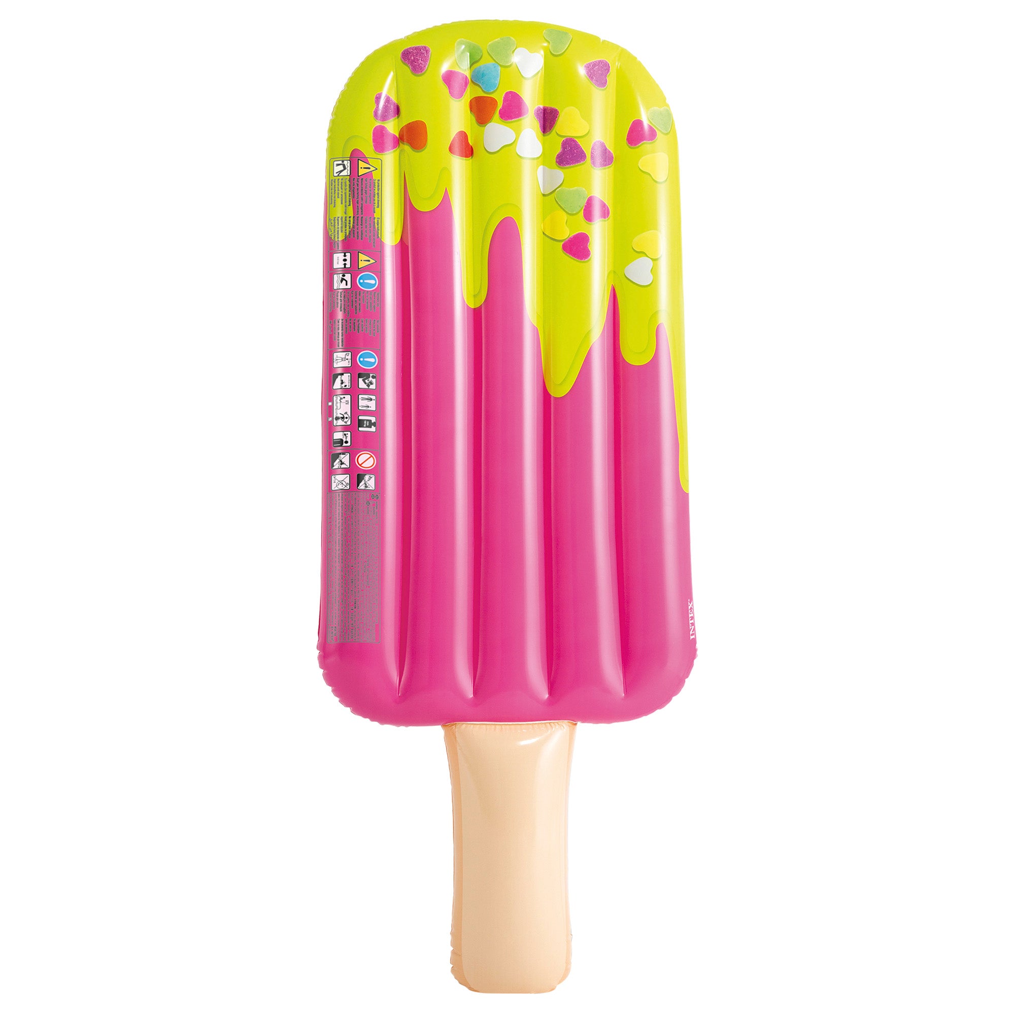 Colchão insuflável colorido em forma de gelado da INTEX, 76x191 cm