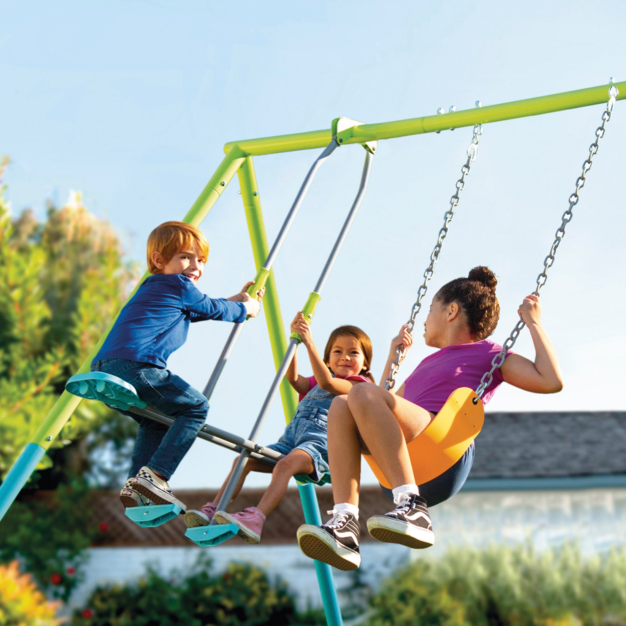 Baloiço de jardim infantil INTEX com cadeira de baloiço