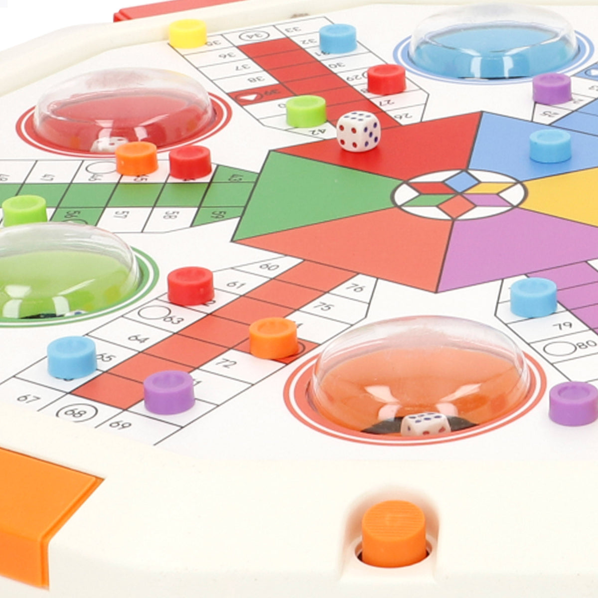 Tabuleiro reversível 2 em 1 ludo e jogo do ganso CB Games