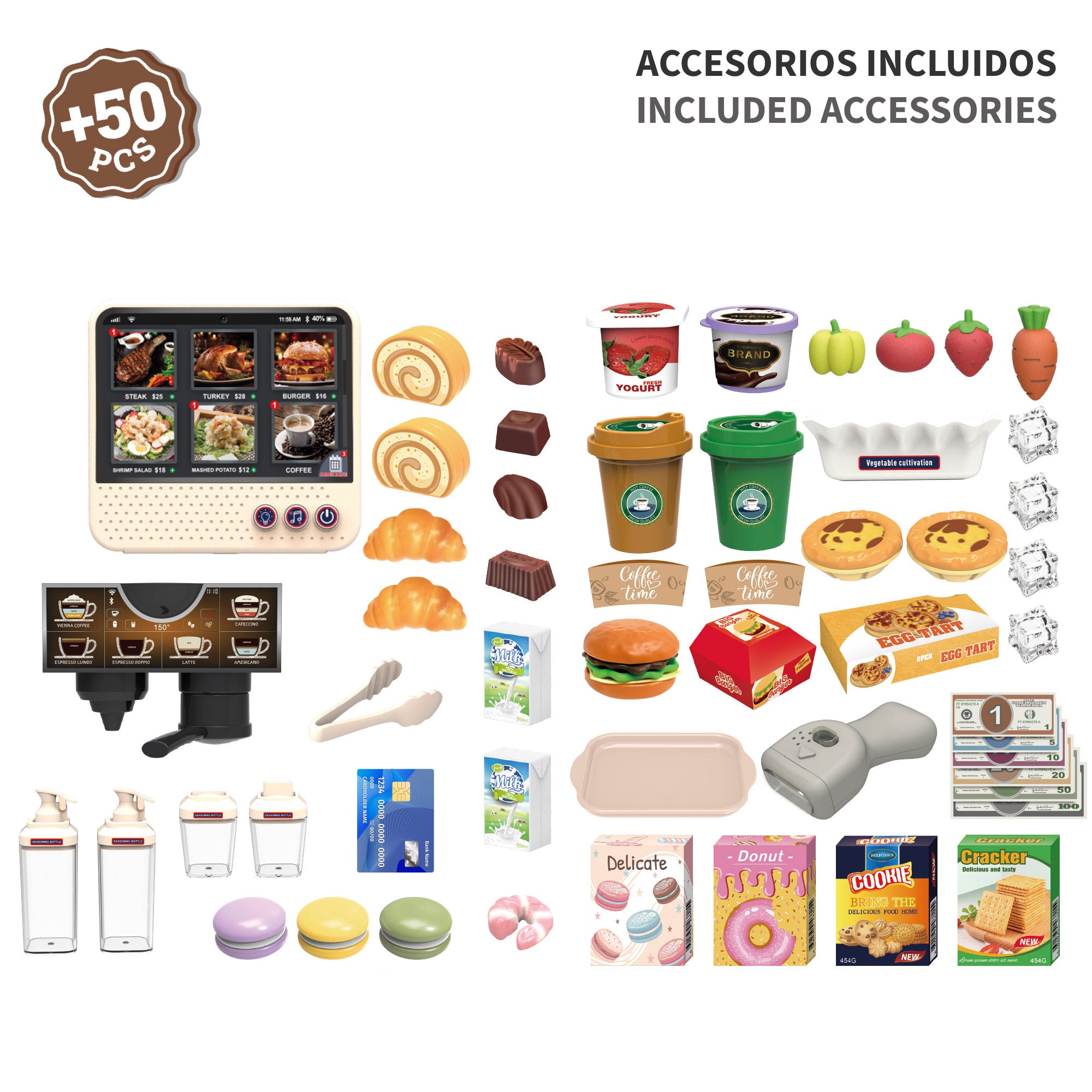 Supermercado interativo com acessórios + 3 anos My Colors
