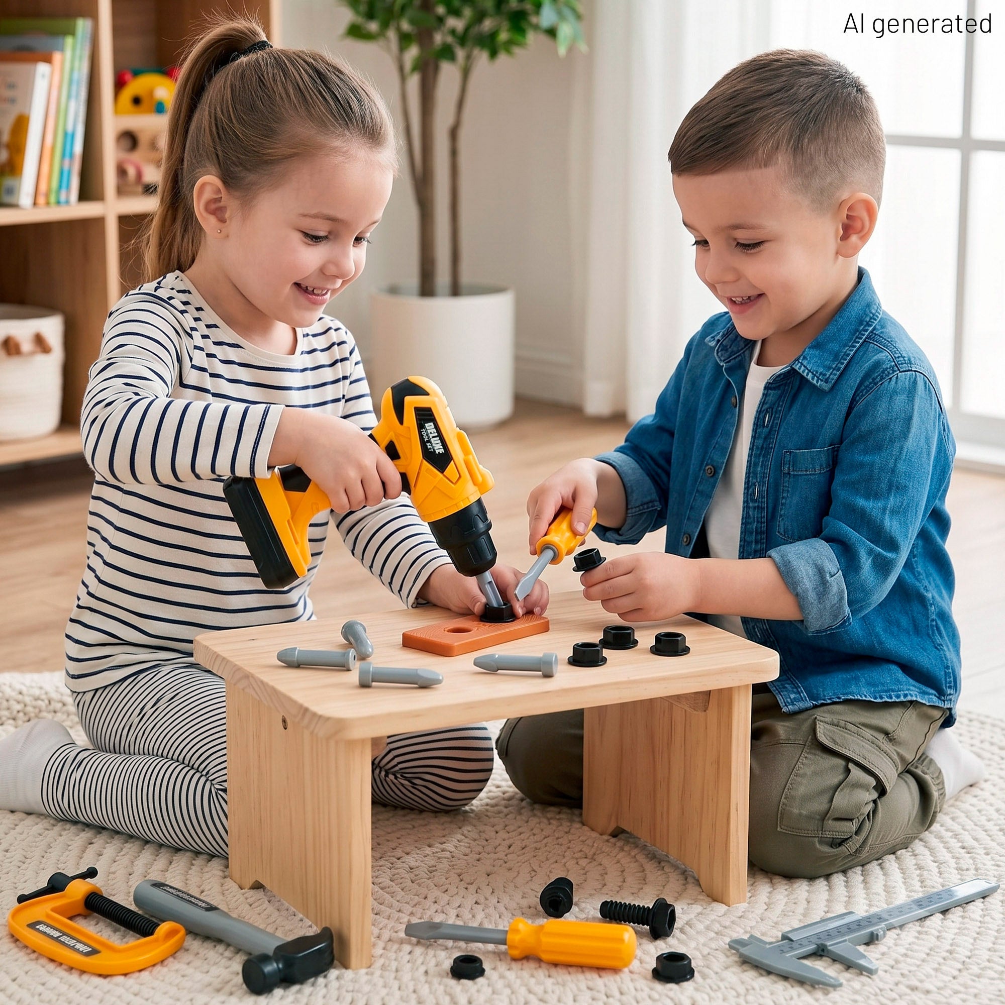 Conjunto de ferramentas com berbequim elétrico + 3 anos My Tools