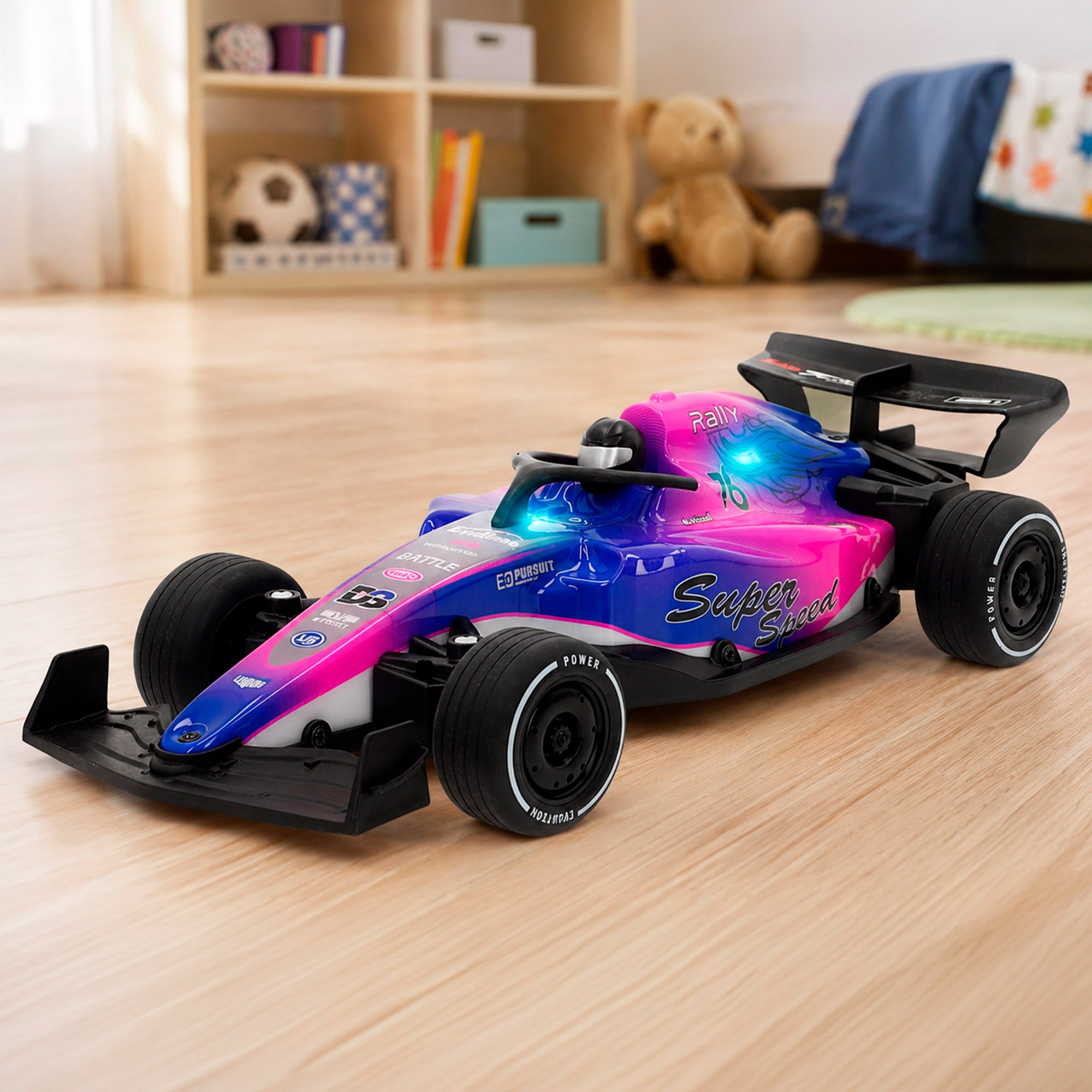Carro de corrida radiocontrolado com luz 1:16 Speed&Go