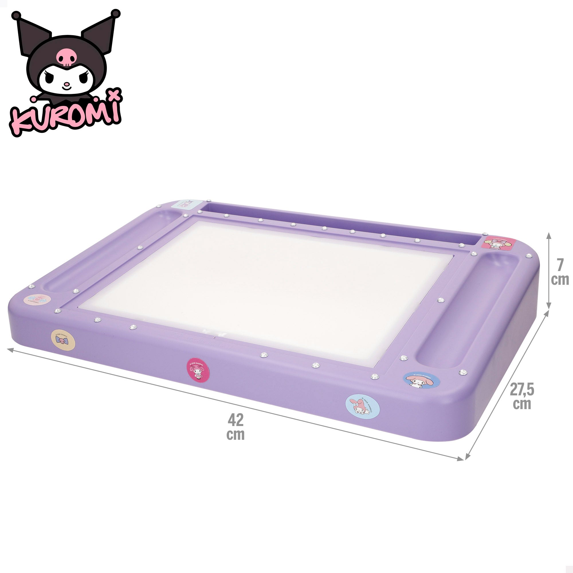 Kuromi Mesa de Desenho com Luz e Acessórios + 3 anos
