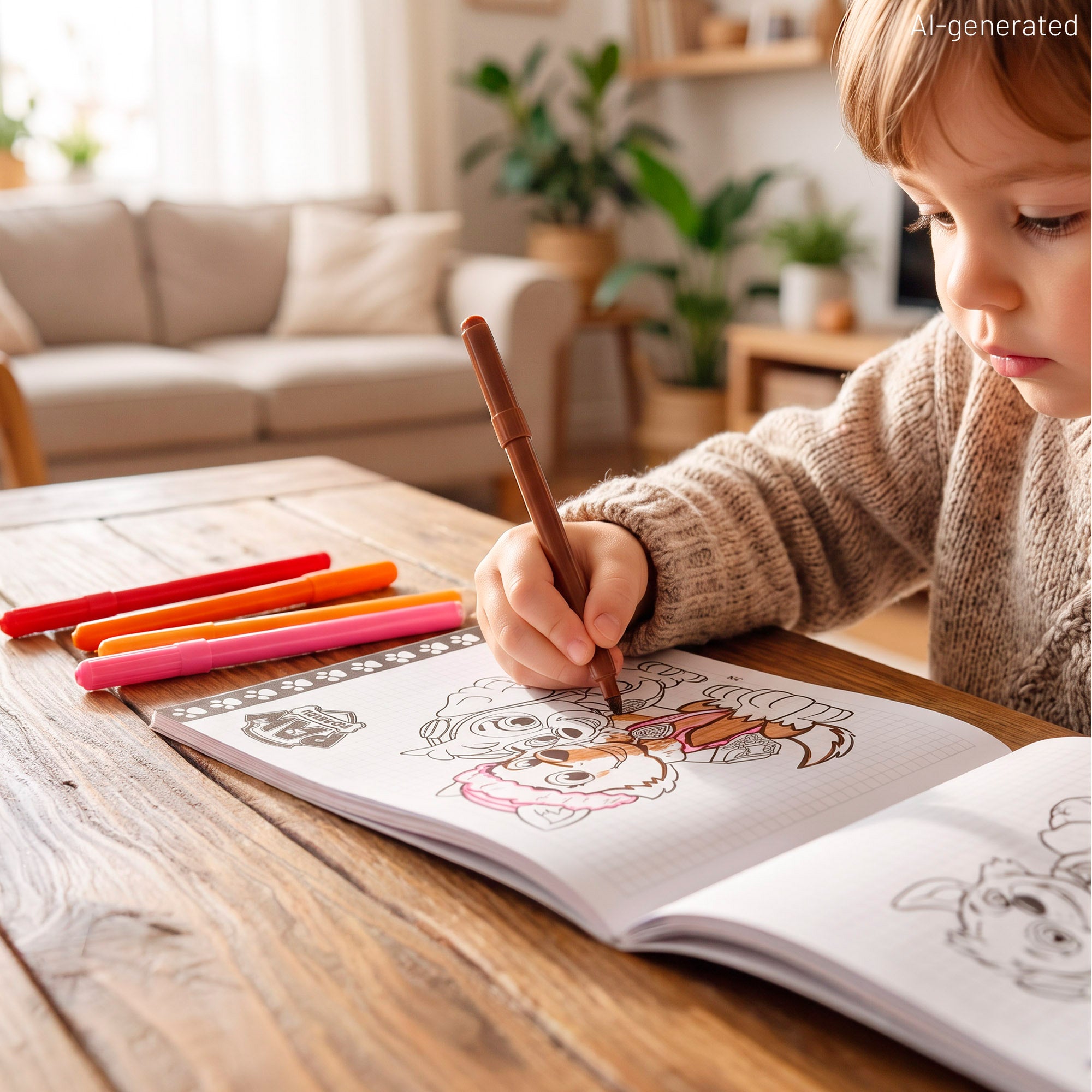 Patrulha Pata Escola de Desenho com Quadros e Canetas de Feltro +3 anos