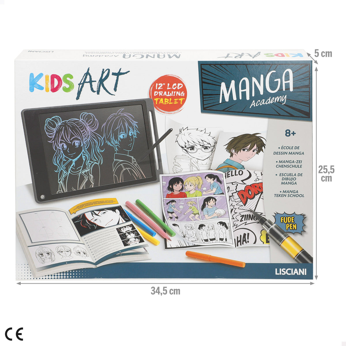 Lisciani Set de desenho academia de manga + 8 anos