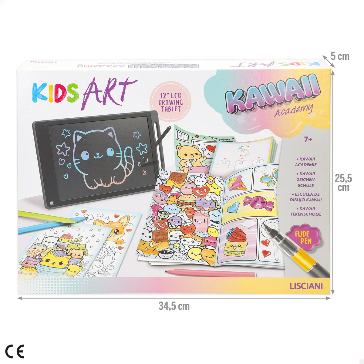 Lisciani Conjunto de desenho kawaii + 7 anos