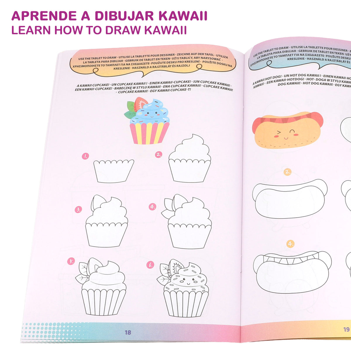 Lisciani Conjunto de desenho kawaii + 7 anos