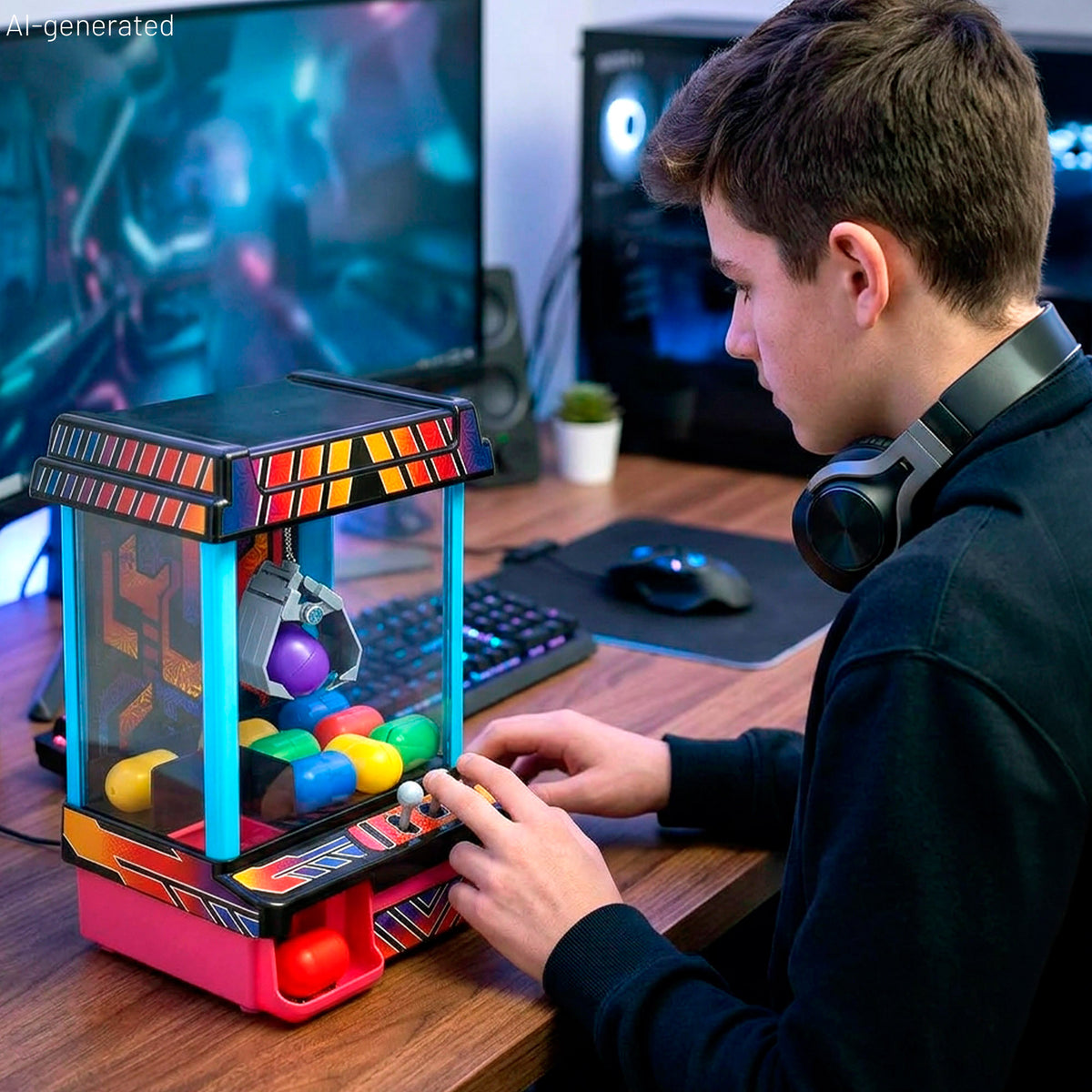 Máquina de garras arcade + 6 anos CB Games