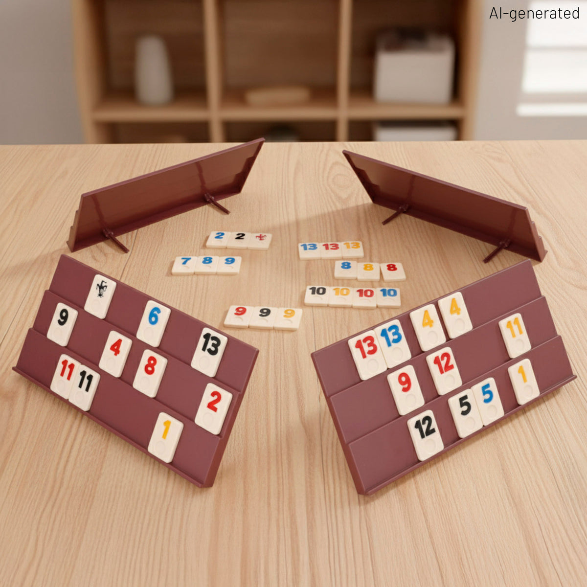 Jogo Rummy 4 suportes + 6 anos CB Games