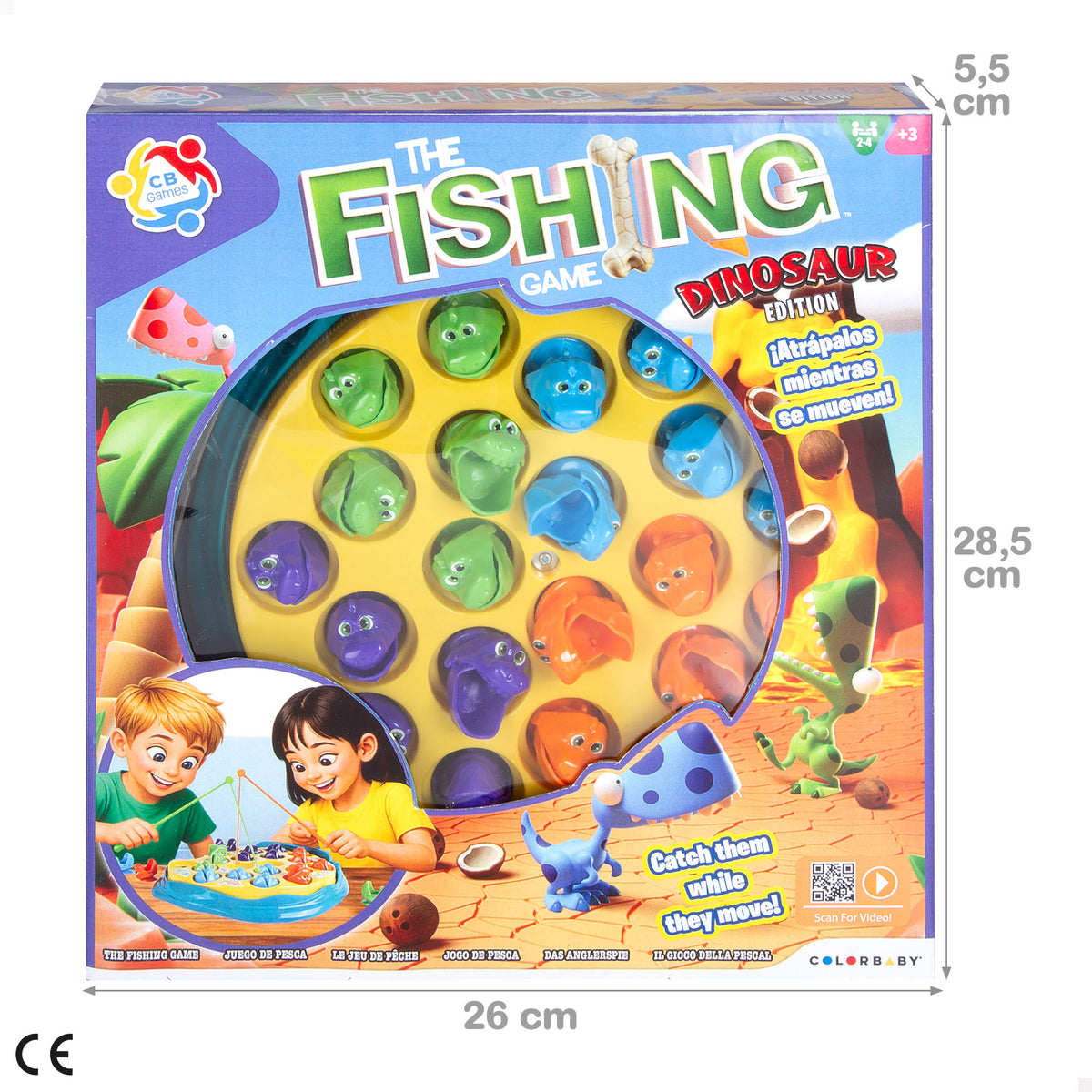 Jogo de pesca dinossauros + 3 anos CB Games