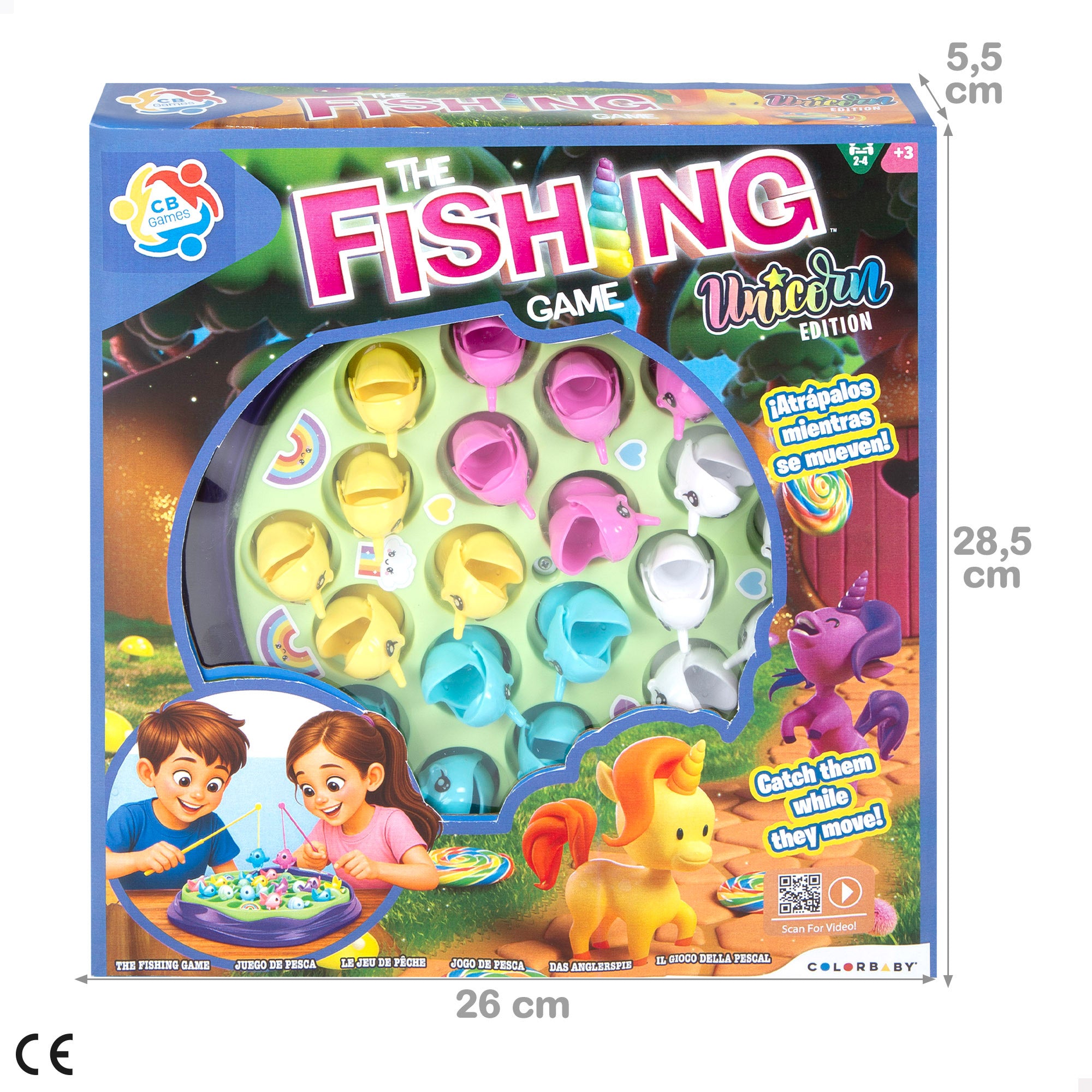 Juego de pesca unicornios + 3 años CB Games