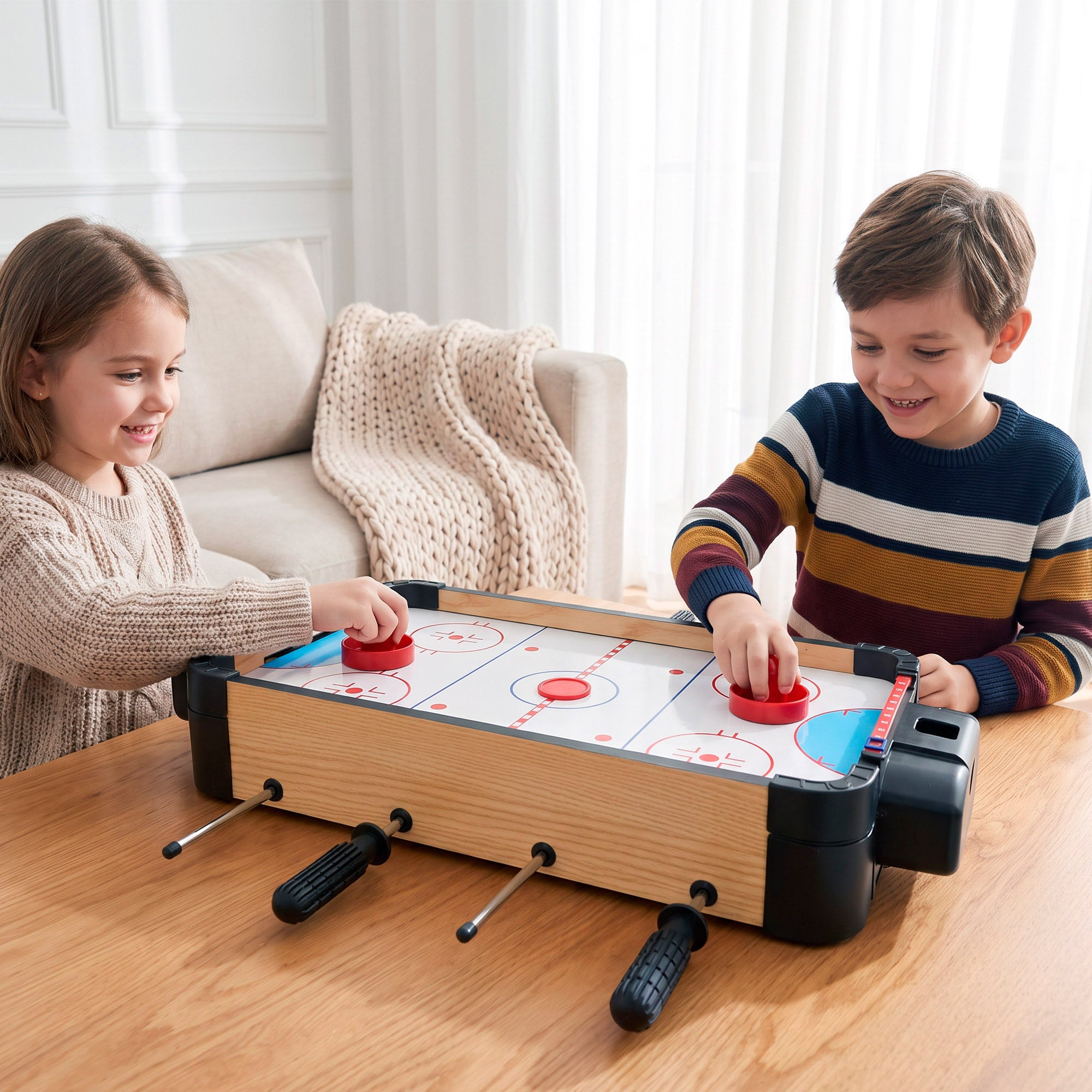 Mesa de air hockey e matraquilhos 2 em 1 CB Games