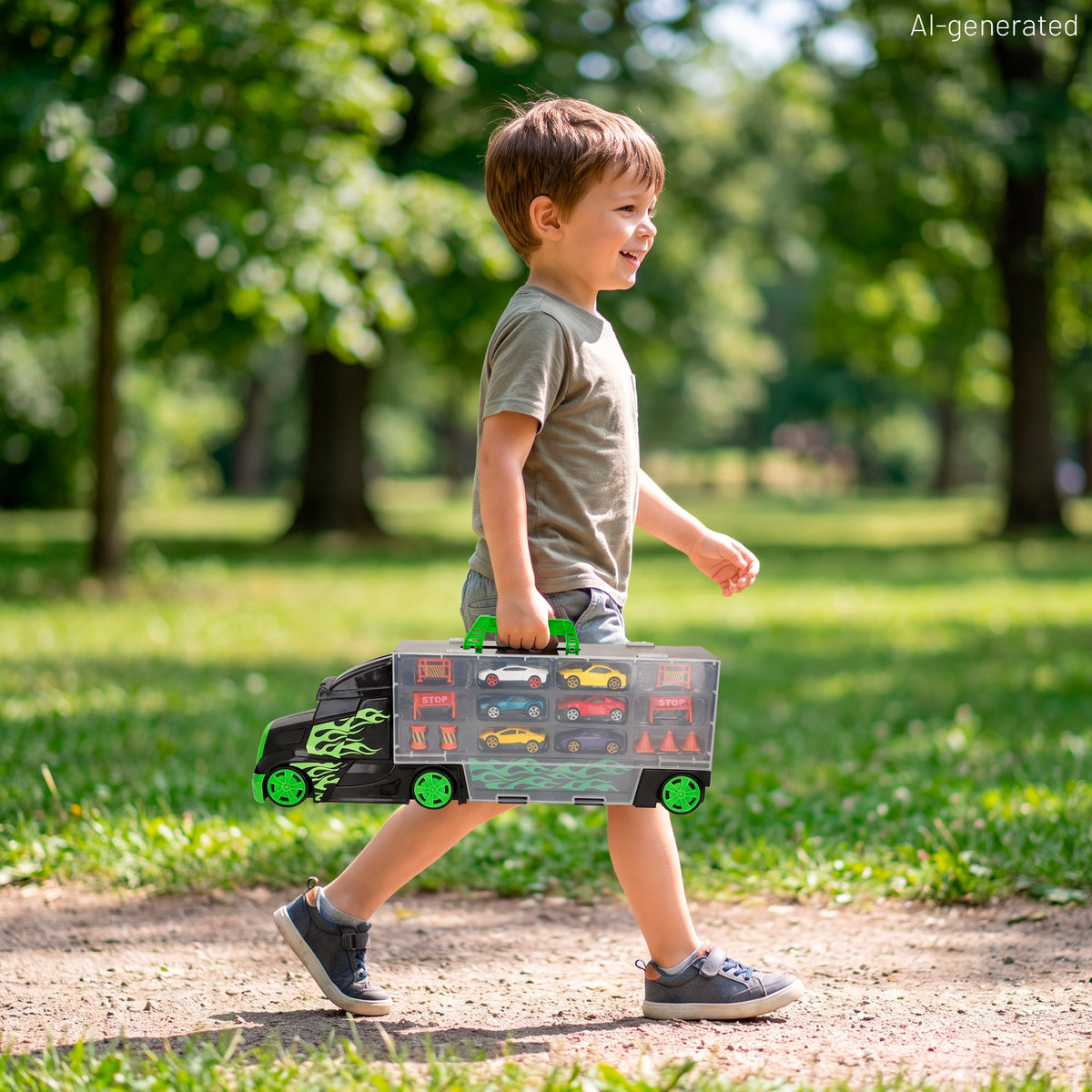 Camião porta-automóveis com 6 carros +3 anos Teamsterz