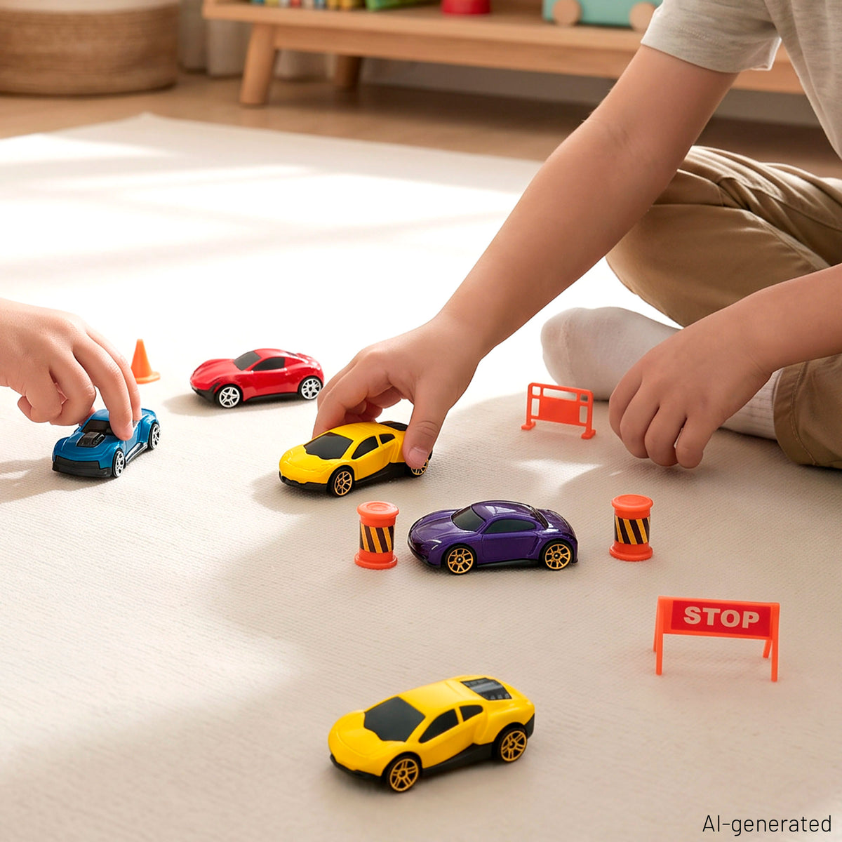Camião porta-automóveis com 6 carros +3 anos Teamsterz