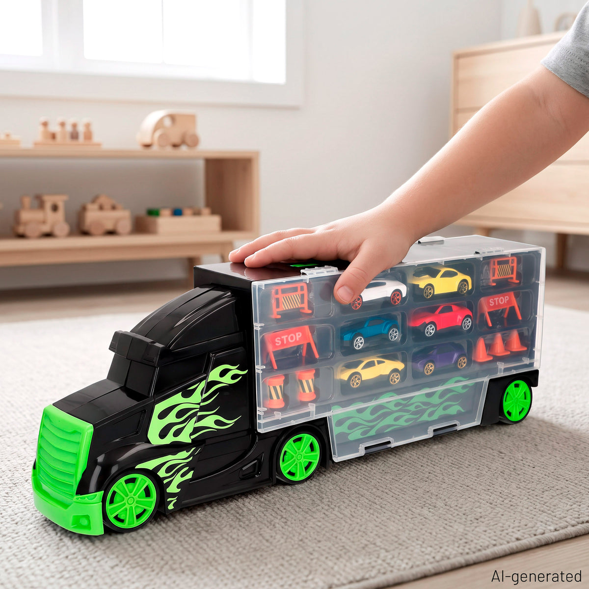Camião porta-automóveis com 6 carros +3 anos Teamsterz