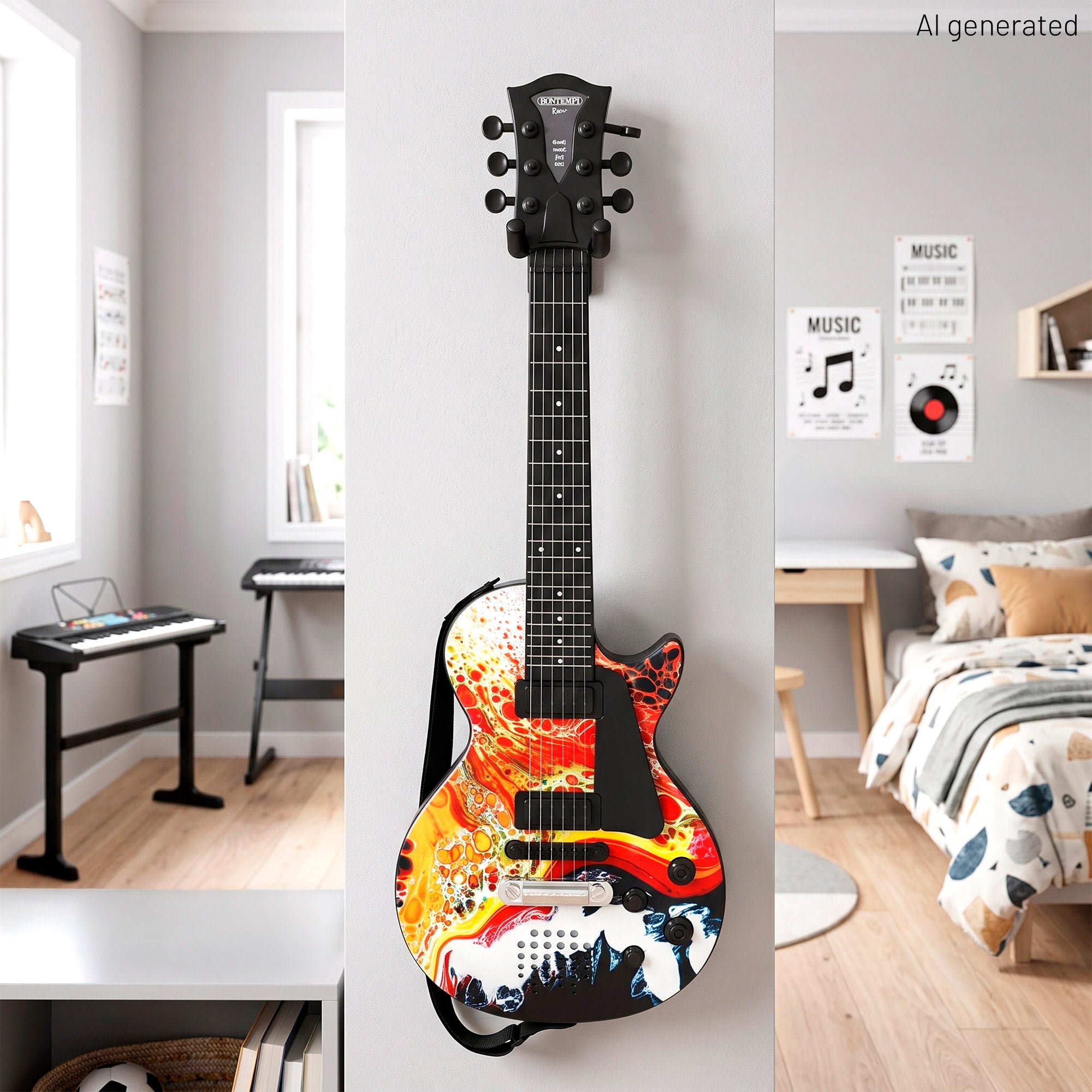 Guitarra eléctrica de rock 56 cm Bontempi