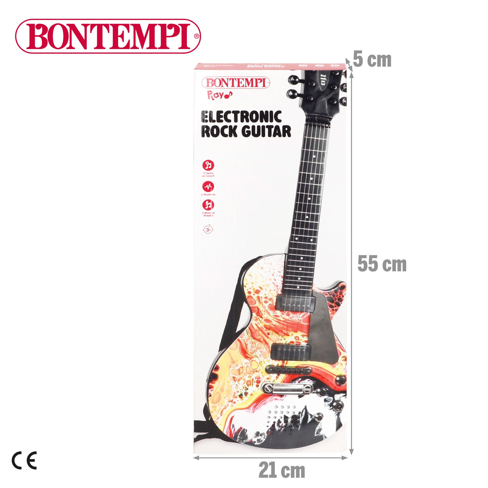 Guitarra eléctrica de rock 56 cm Bontempi