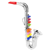 Saxofone prateado de brincar com 8 teclas 40 cm Bontempi