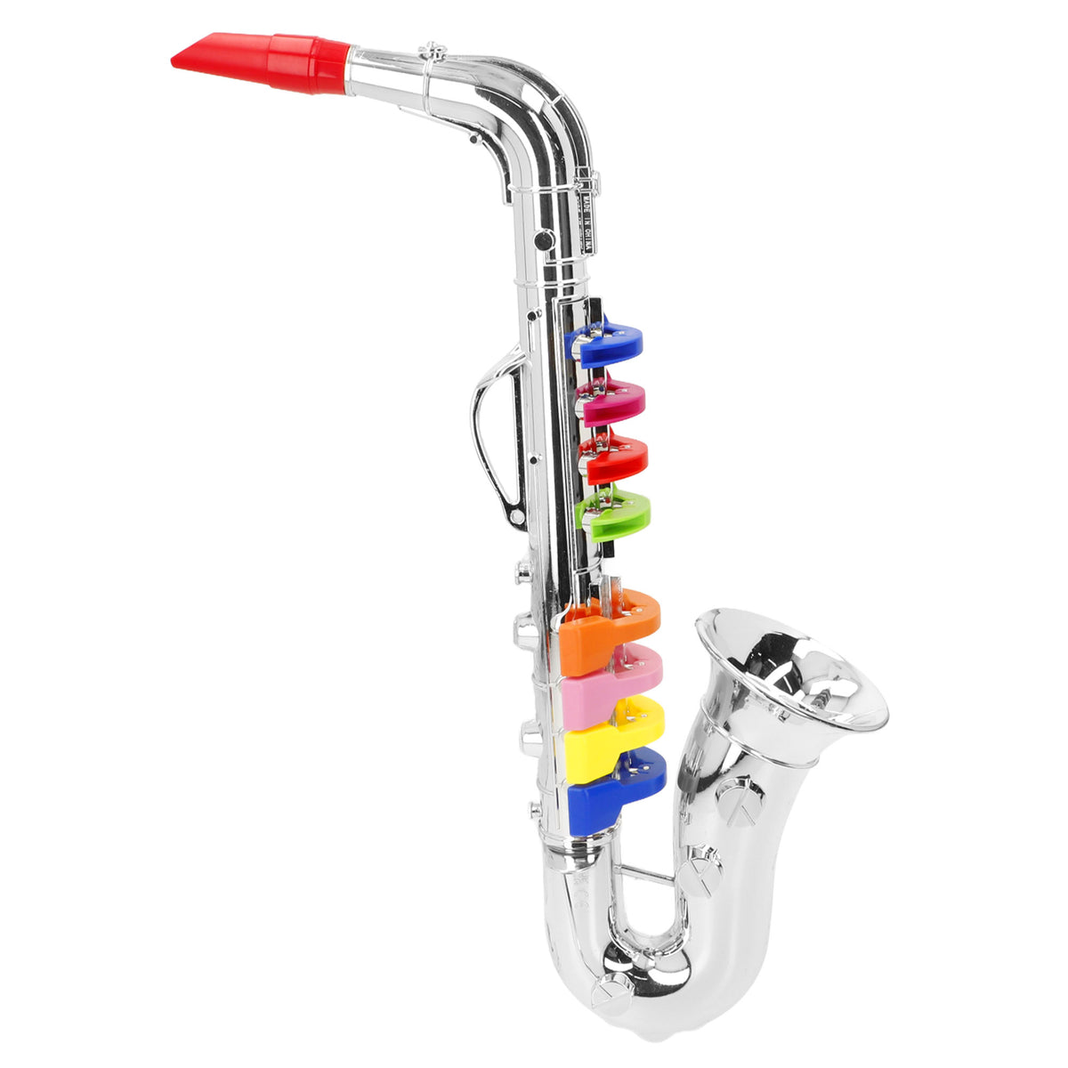 Saxofone prateado de brincar com 8 teclas 40 cm Bontempi